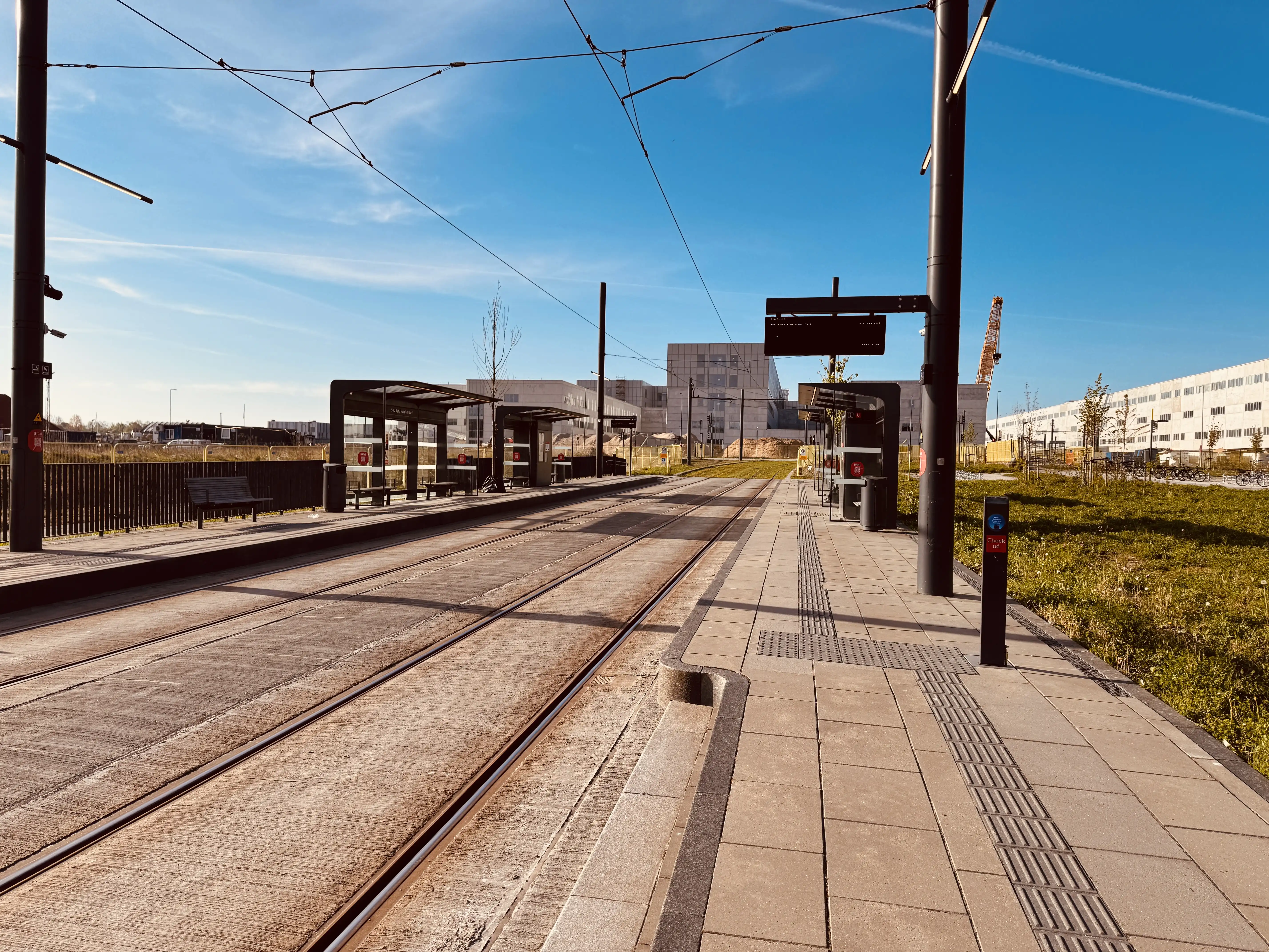 Billede af SDU Syd/Hospital Nord Letbanestation.