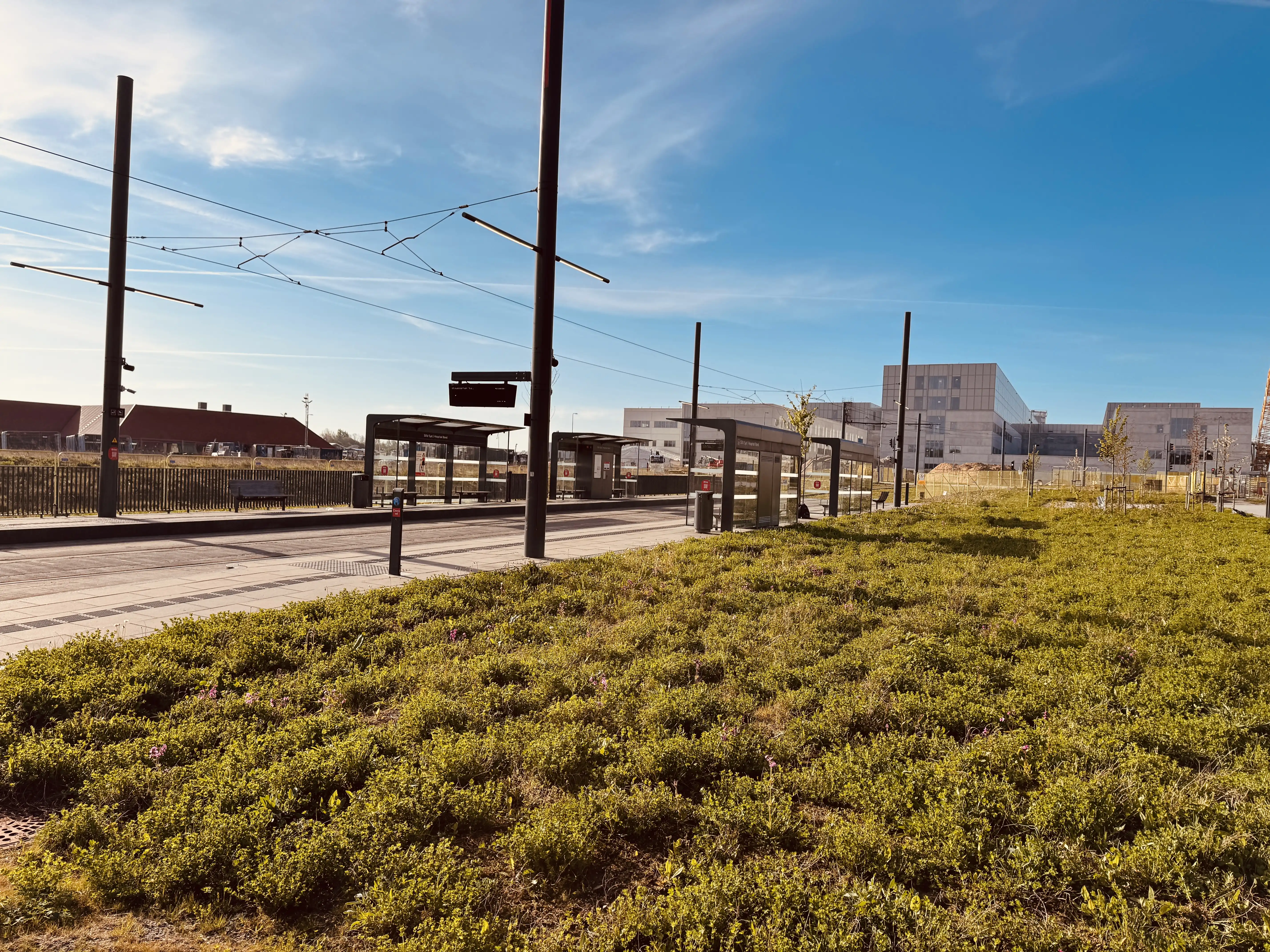 Billede af SDU Syd/Hospital Nord Letbanestation.