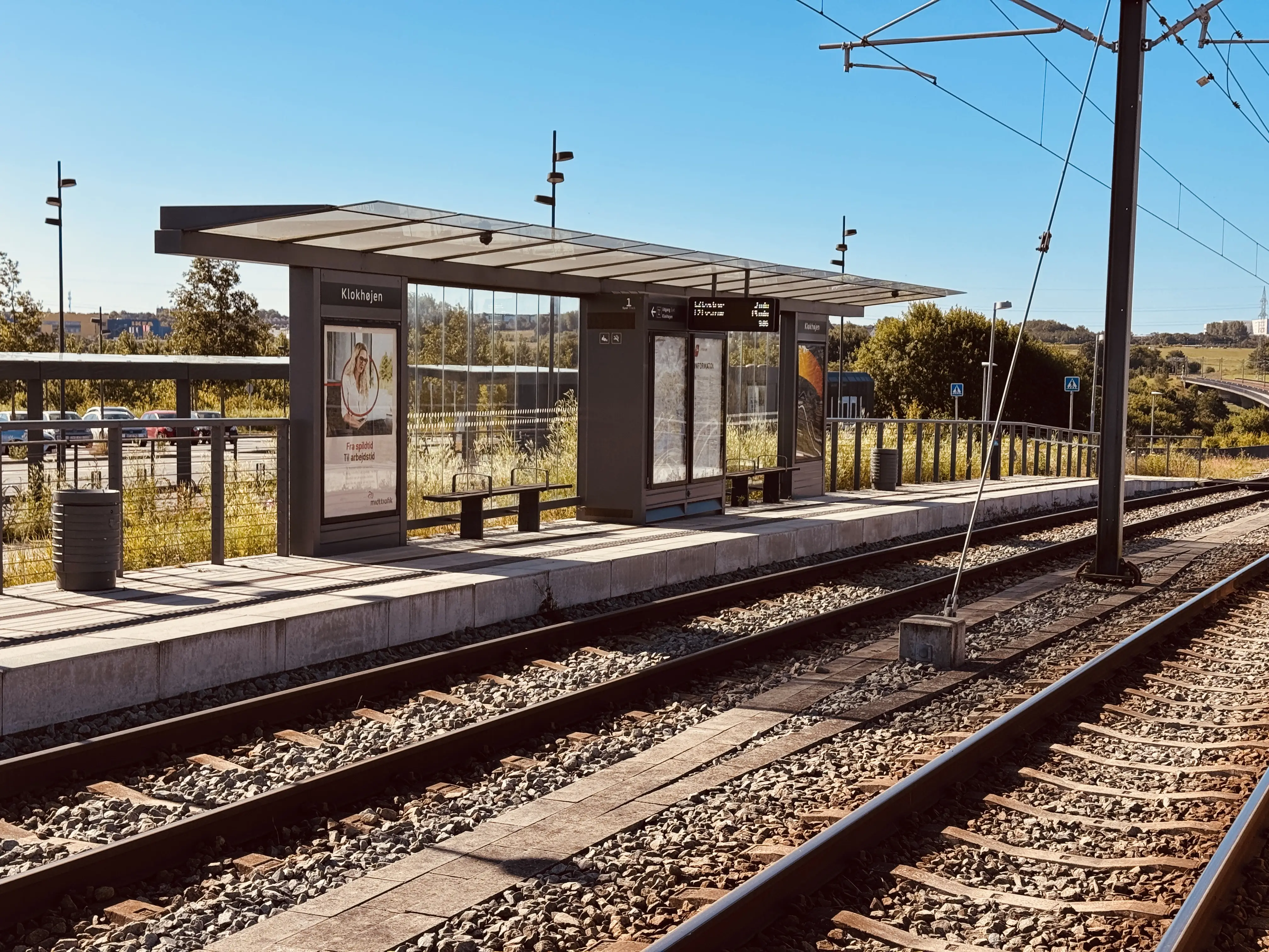 Billede af Klokhøjen Letbanestation. Billede af Klokhøjen Letbanestation.