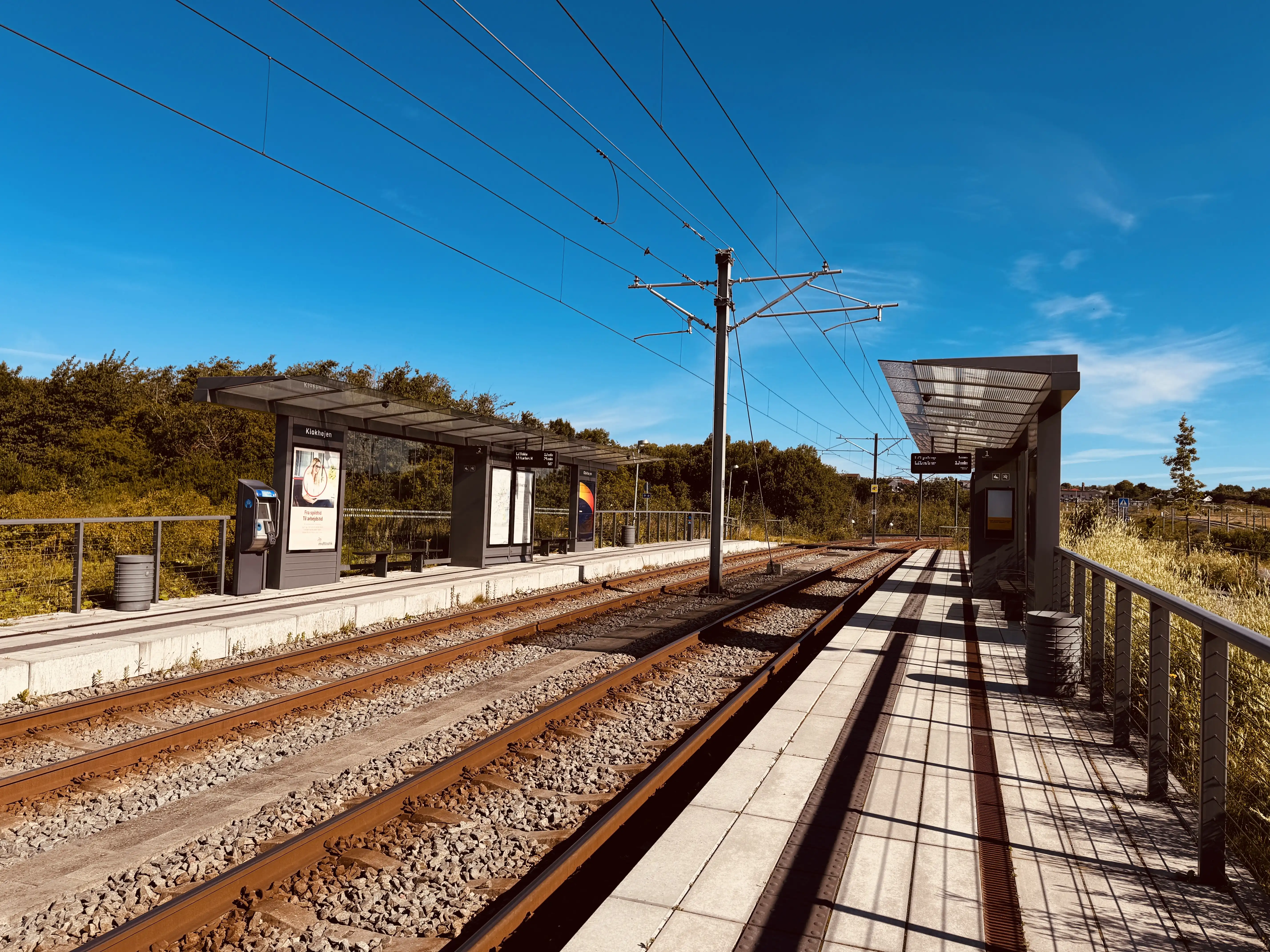 Billede af Klokhøjen Letbanestation. Billede af Klokhøjen Letbanestation.