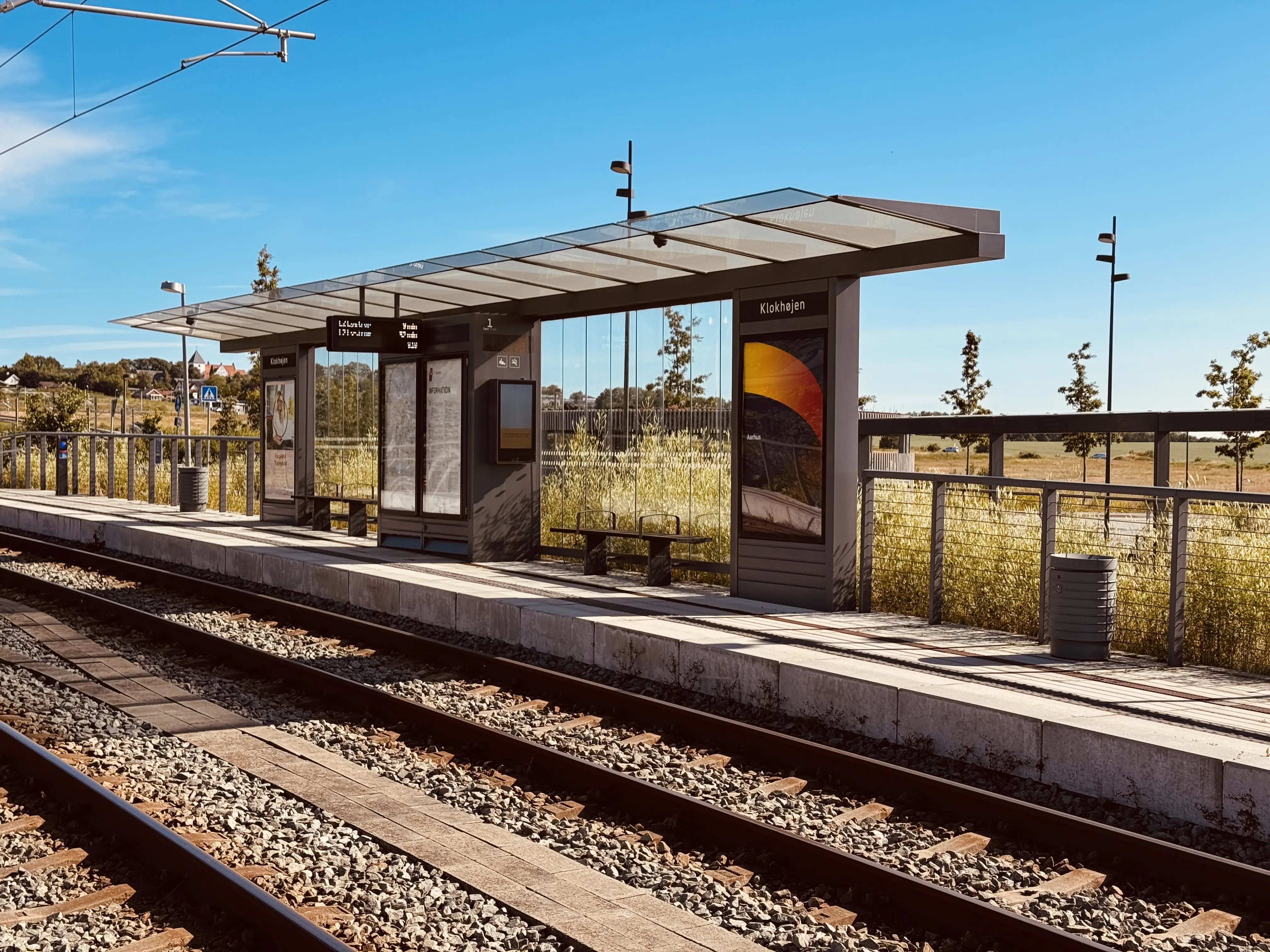 Billede af Klokhøjen Letbanestation. Billede af Klokhøjen Letbanestation.