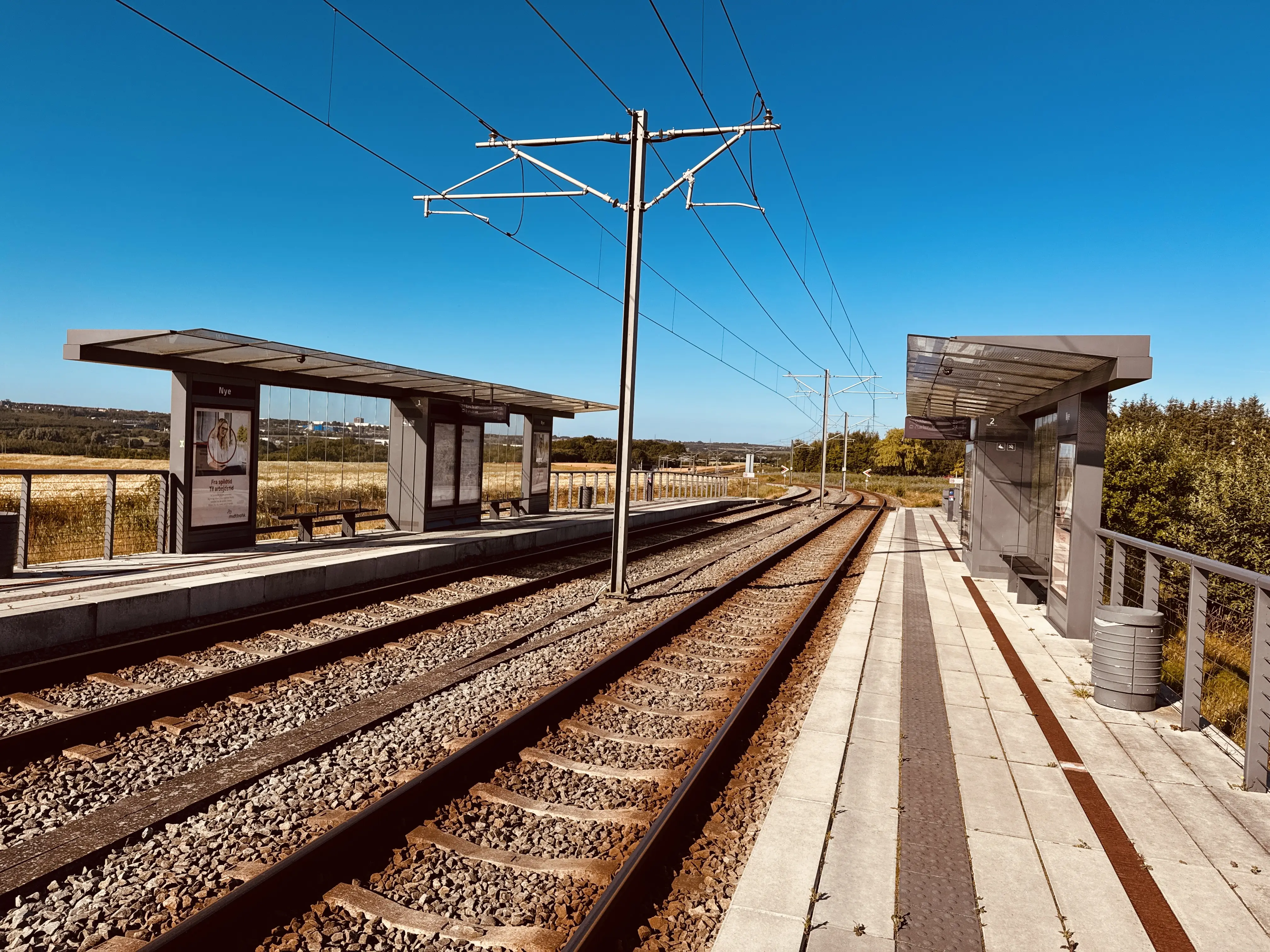 Billede af Nye Letbanestation. Billede af Nye Letbanestation.