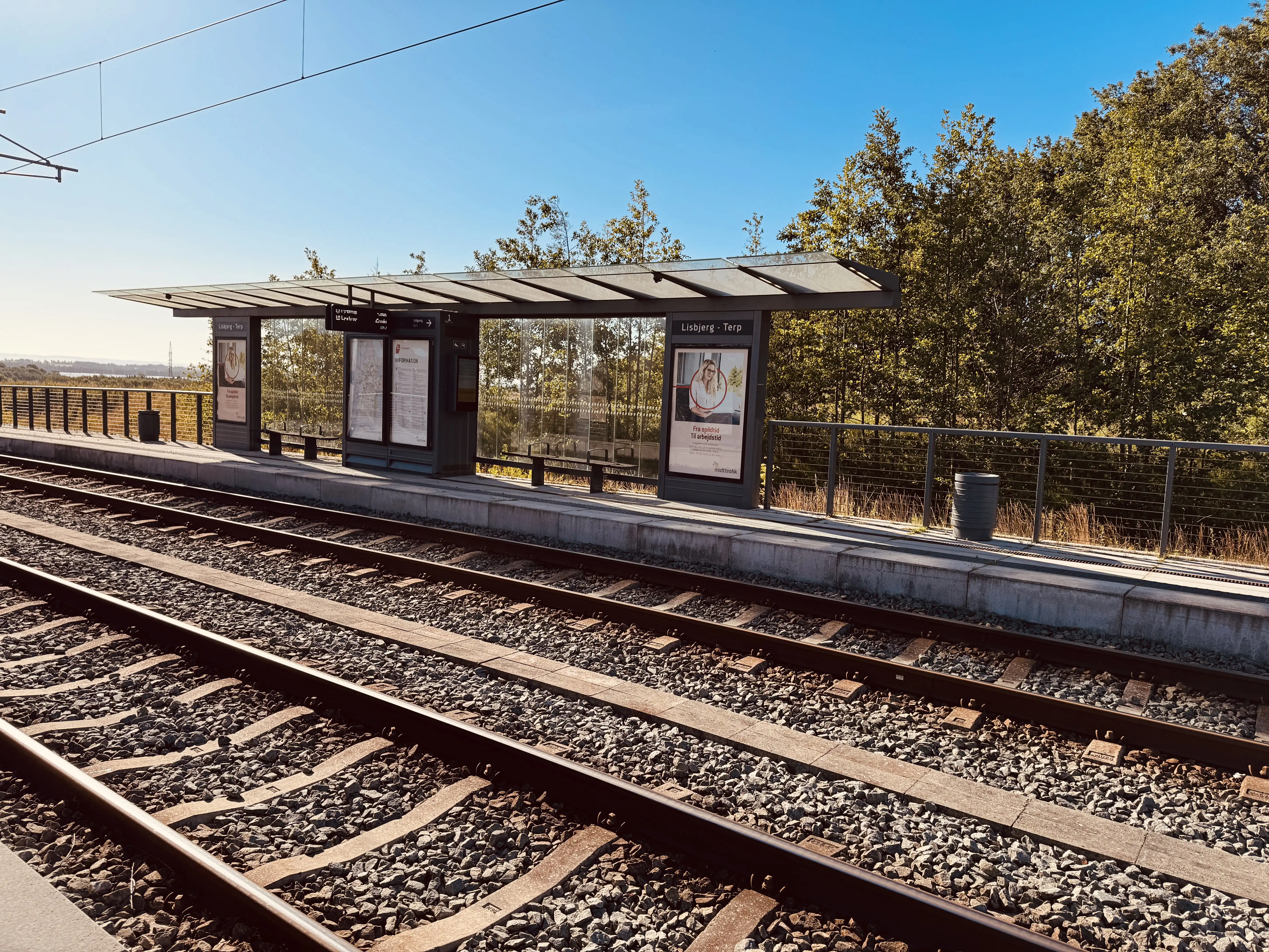 Billede af Lisbjerg - Terp Letbanestation. Billede af Lisbjerg - Terp Letbanestation.