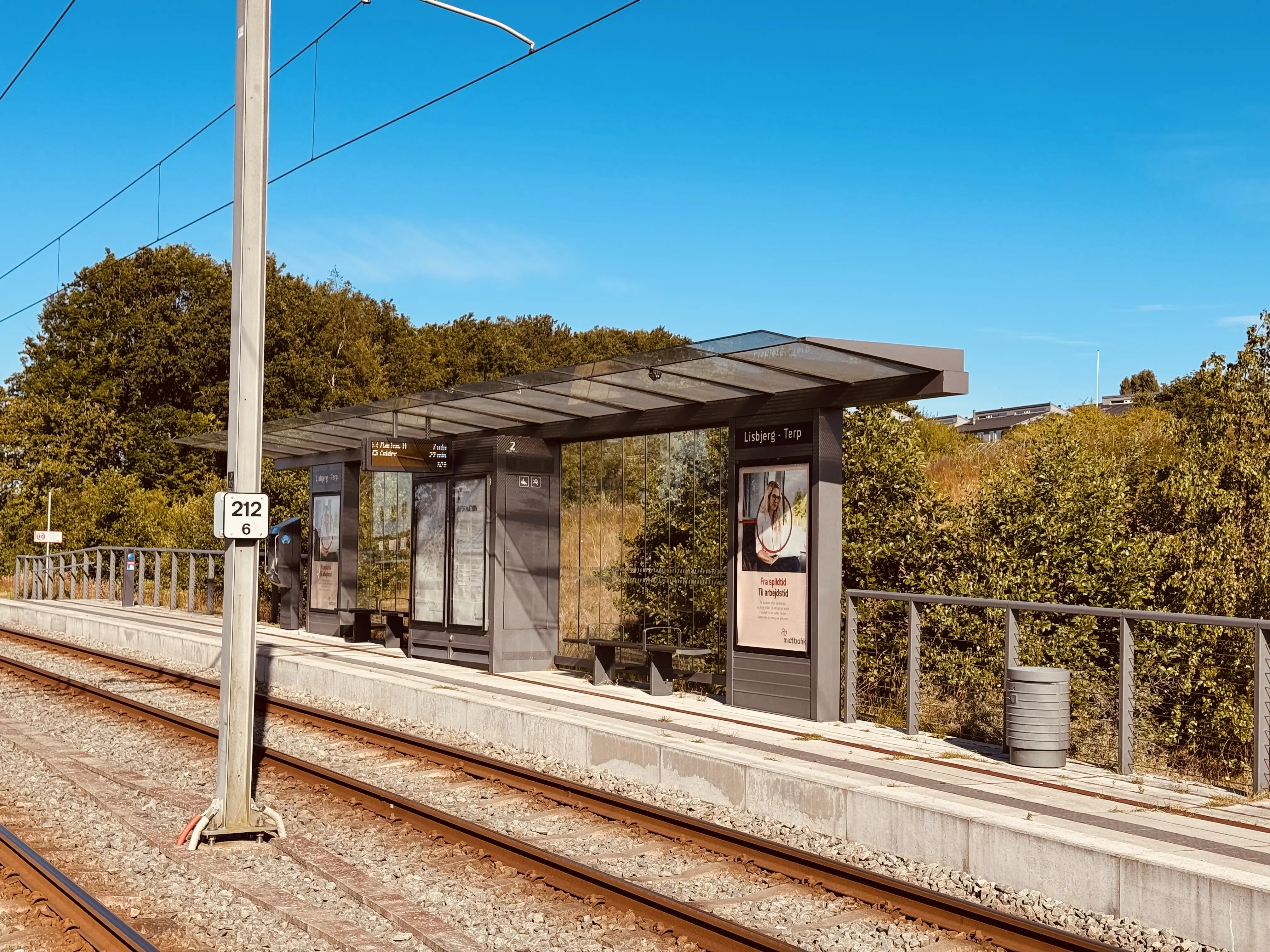 Billede af Lisbjerg - Terp Letbanestation. Billede af Lisbjerg - Terp Letbanestation.