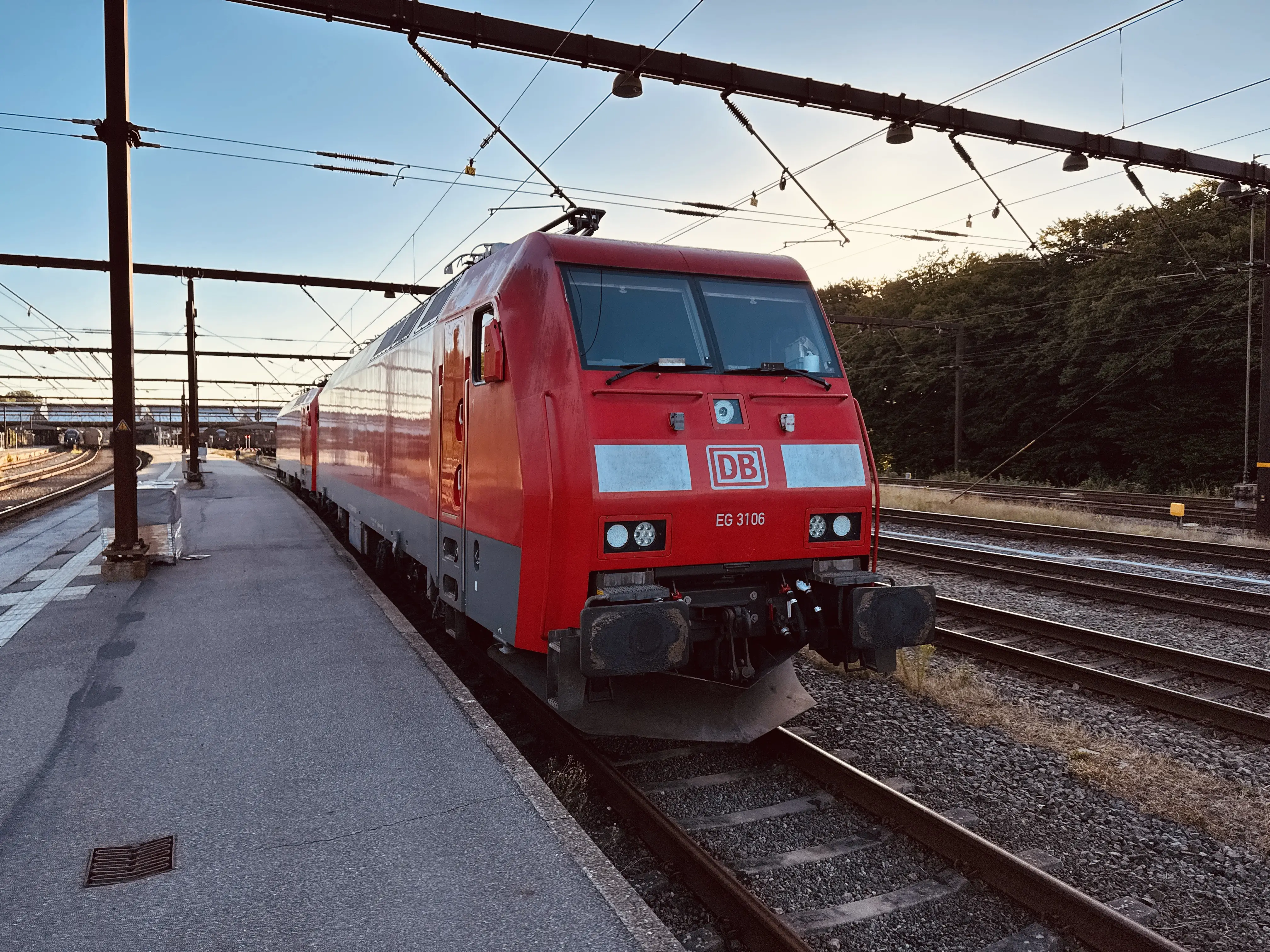 Billede af DBCSC EG 3106, tidligere DSB EG 3106 fotograferet ud for Fredericia Station.