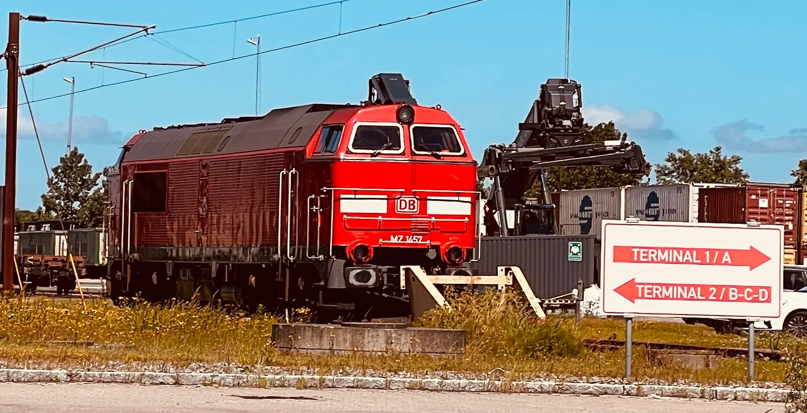 Billede af DBCSC MZ 1457, tidligere DSB MZ 1457 fotograferet ud for Høje Taastrup Kombiterminal.