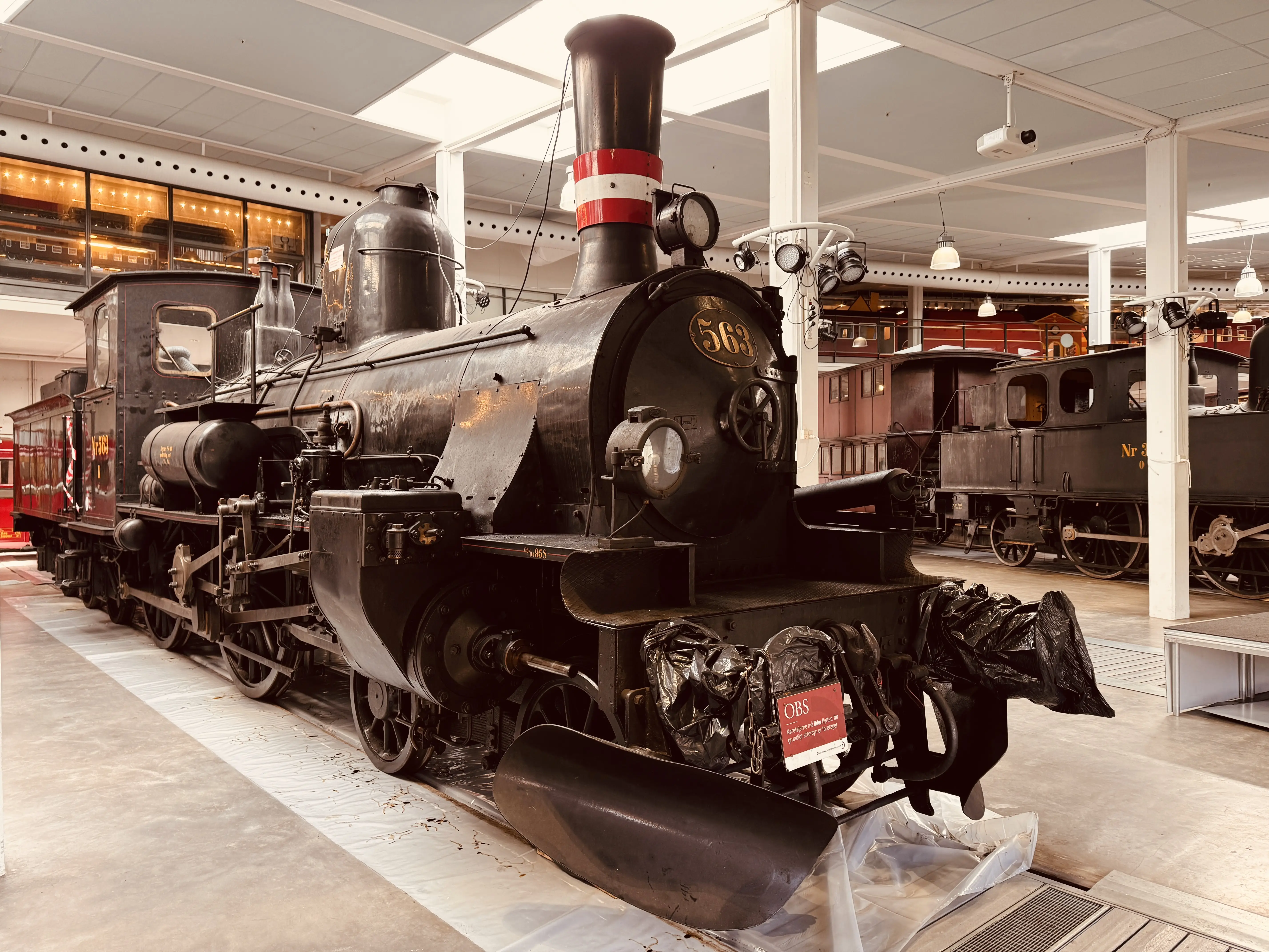 Billede af DSB K 563 fotograferet på Danmarks Jernbanemuseum i Odense.