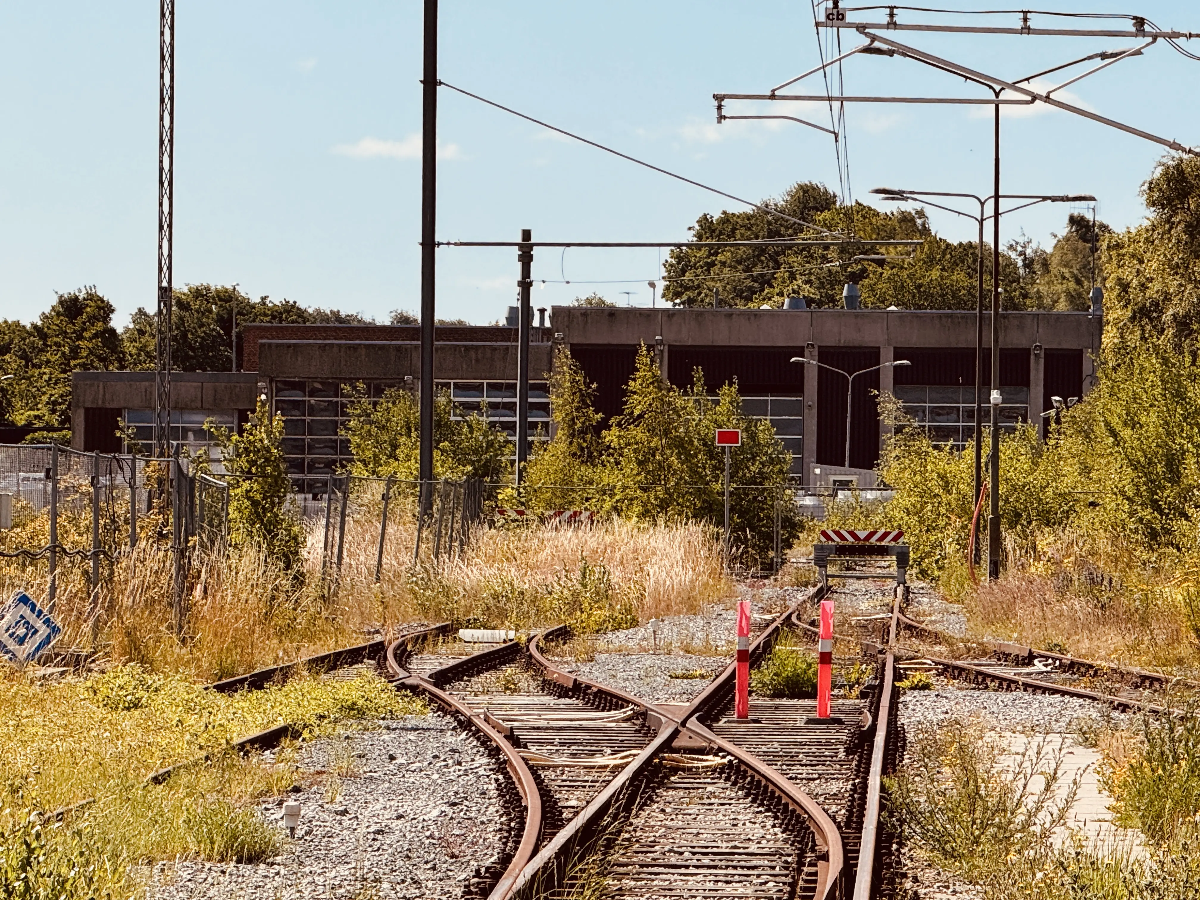 Billede af Odder Stations remise.