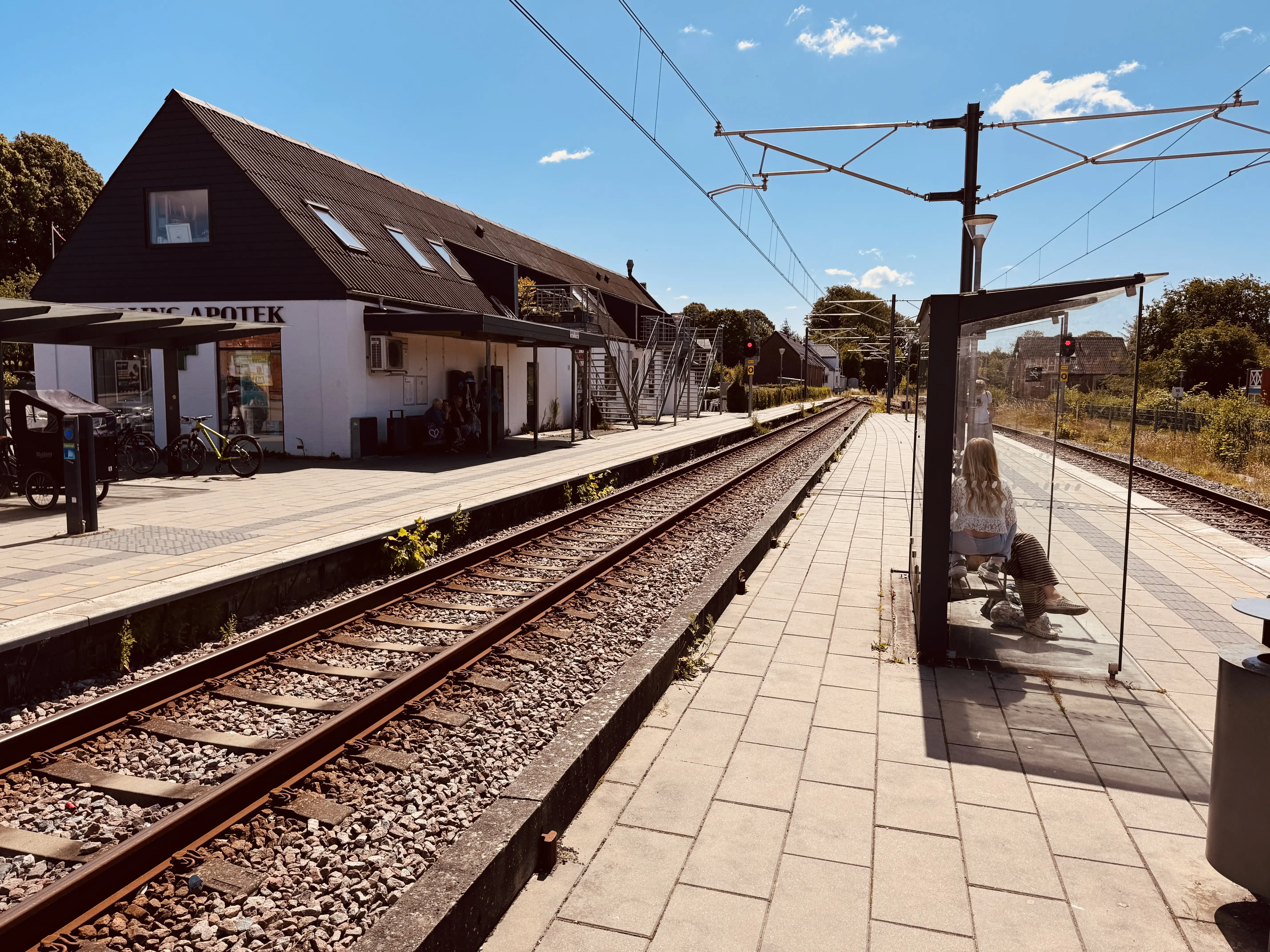 Billede af Malling Letbanestation.