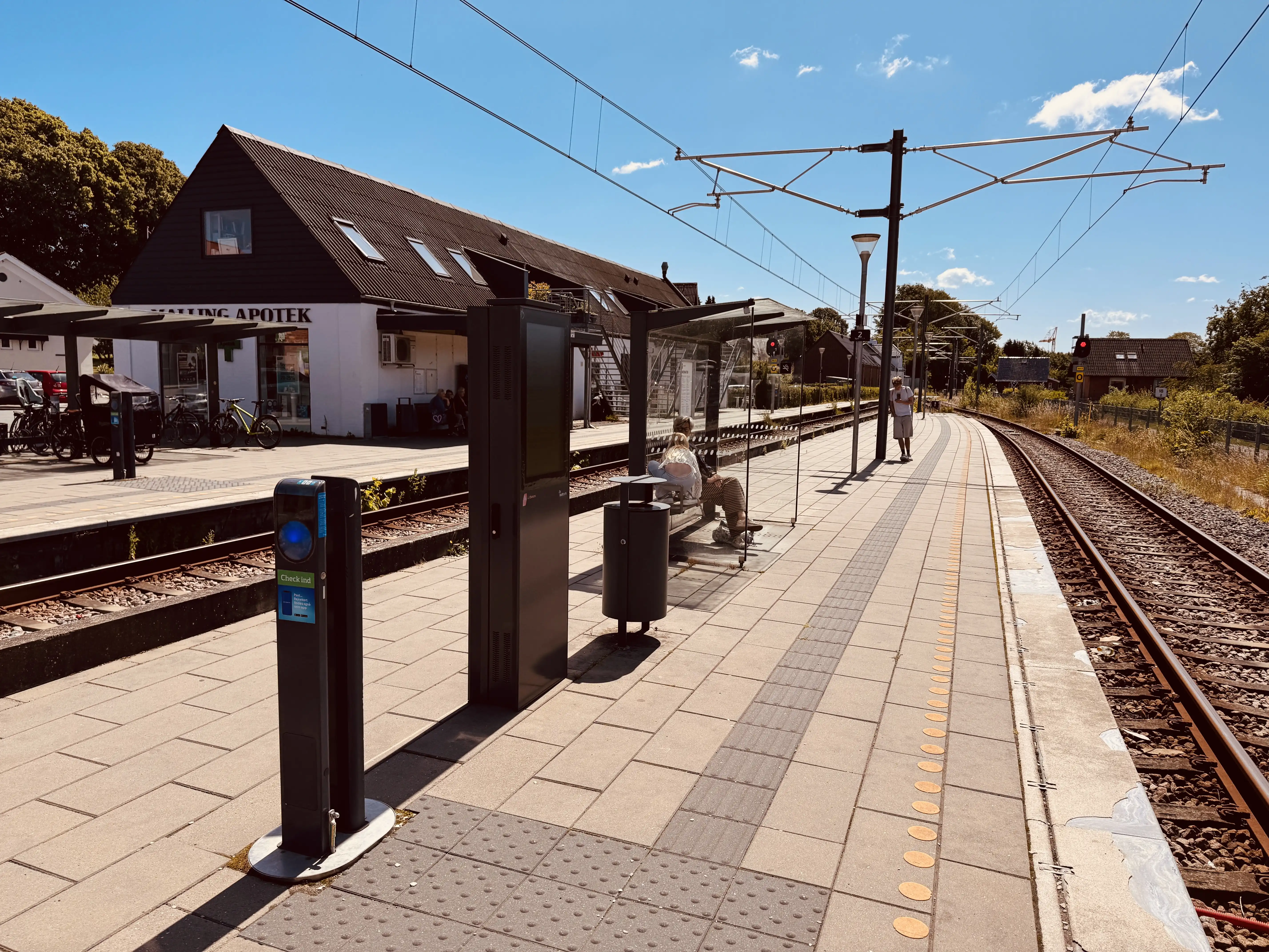 Billede af Malling Letbanestation.