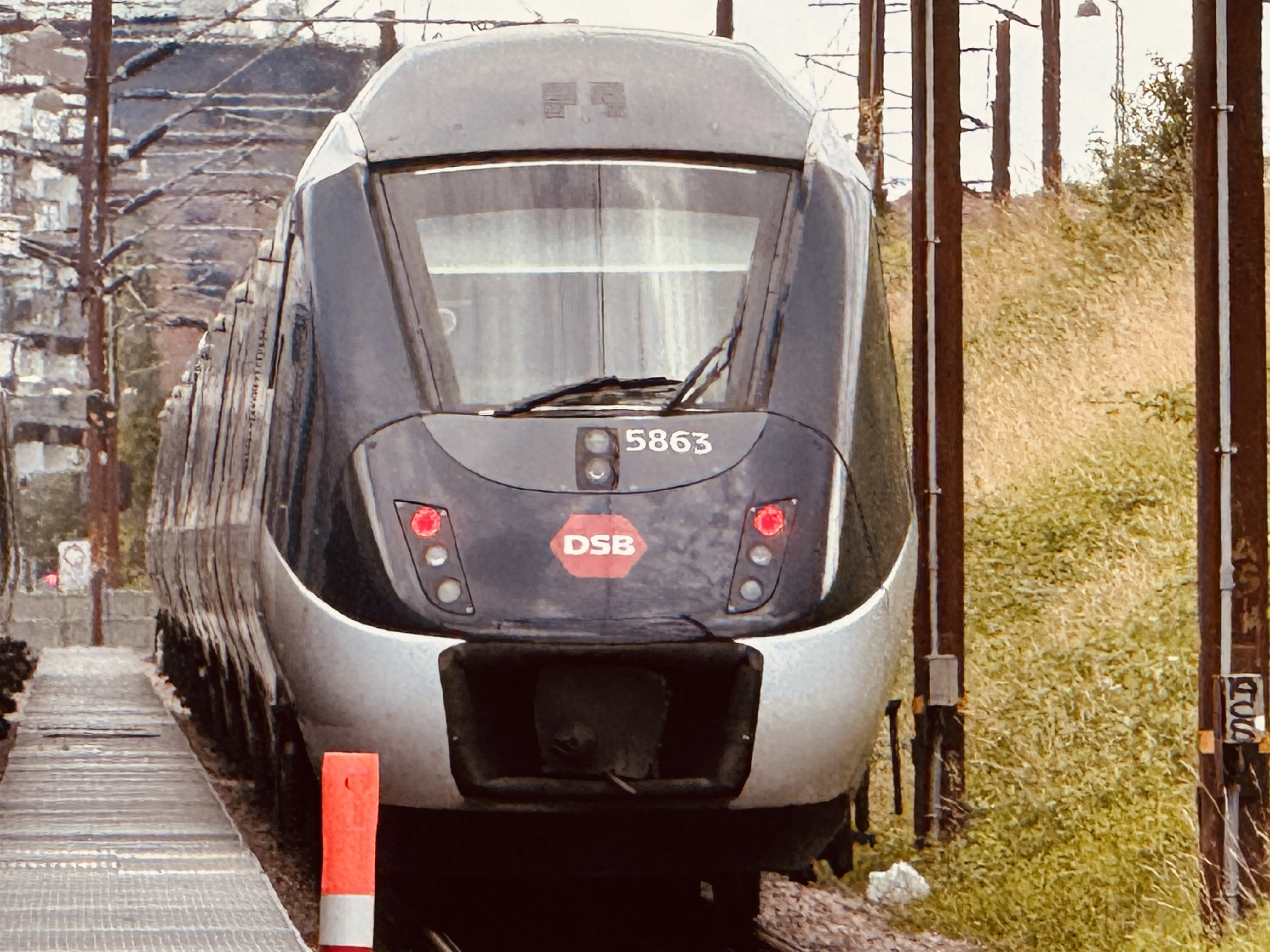 Billede af DSB MG 5663 fotograferet ud for Nordhavn S-togstrinbræt.