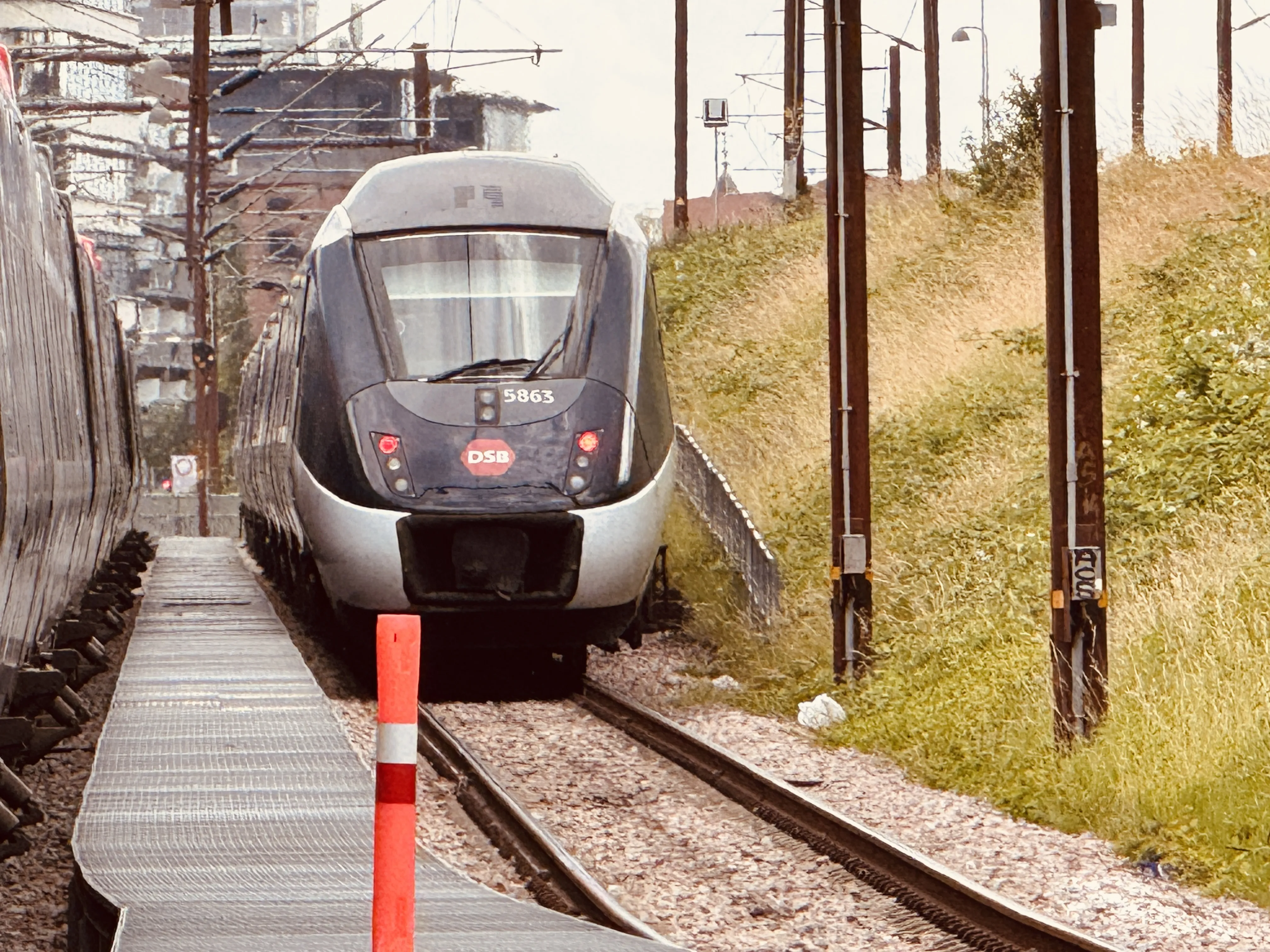 Billede af DSB MG 5663 fotograferet ud for Nordhavn S-togstrinbræt.