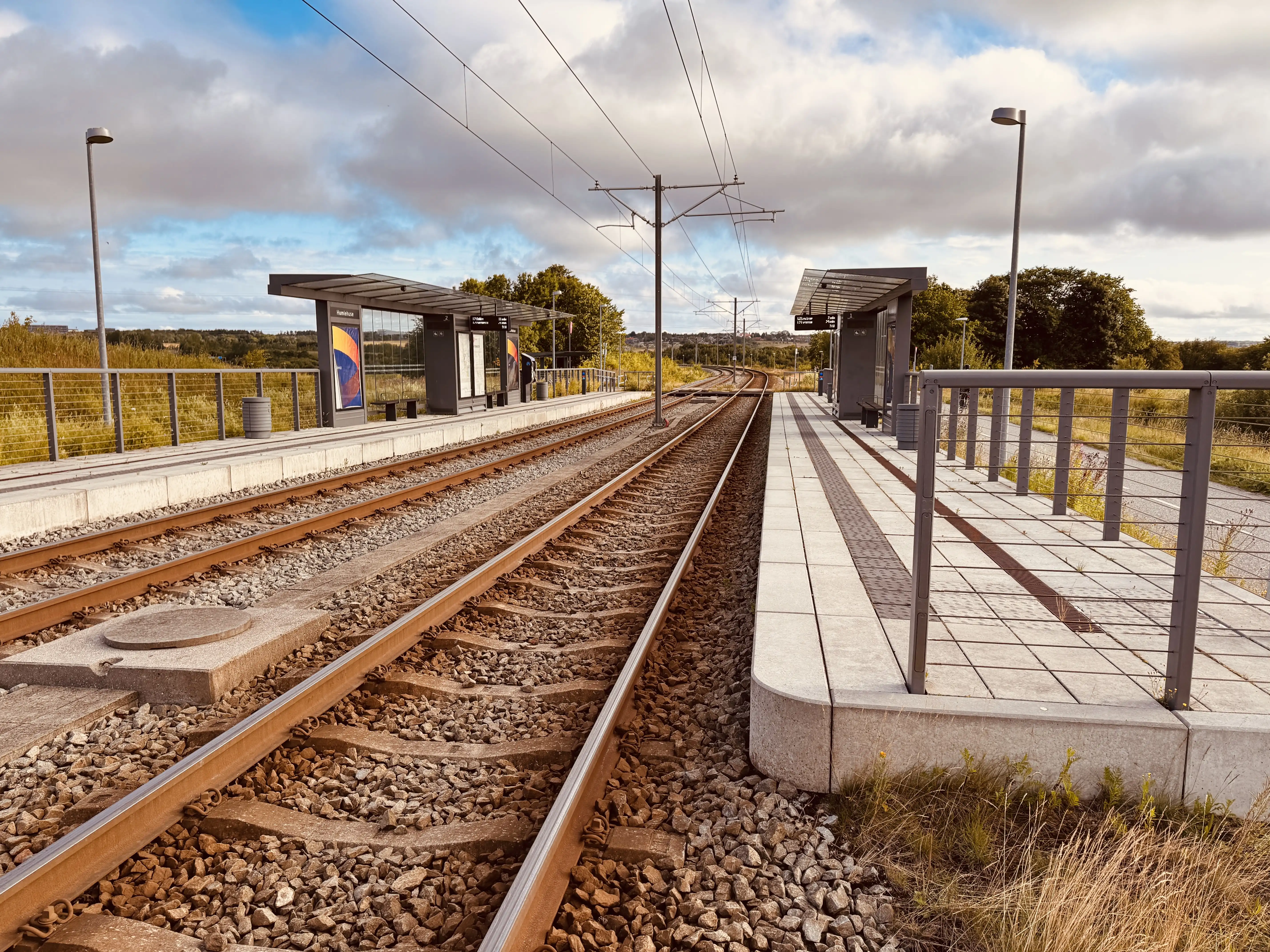 Billede af Humlehuse Letbanestation.