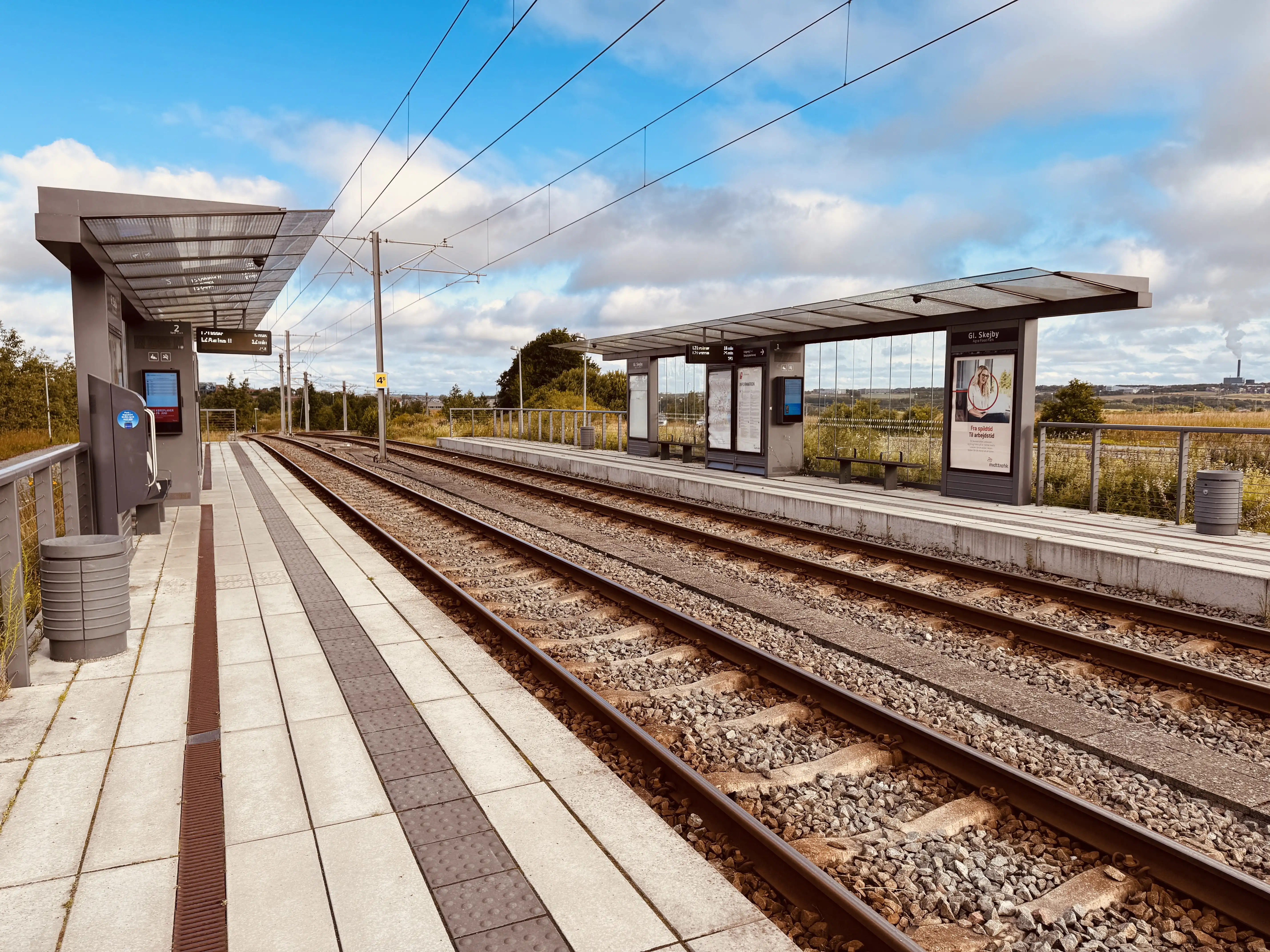 Billede af Gl. Skejby (Agro Food Park) Letbanestation. Billede af Gl. Skejby (Agro Food Park) Letbanestation.