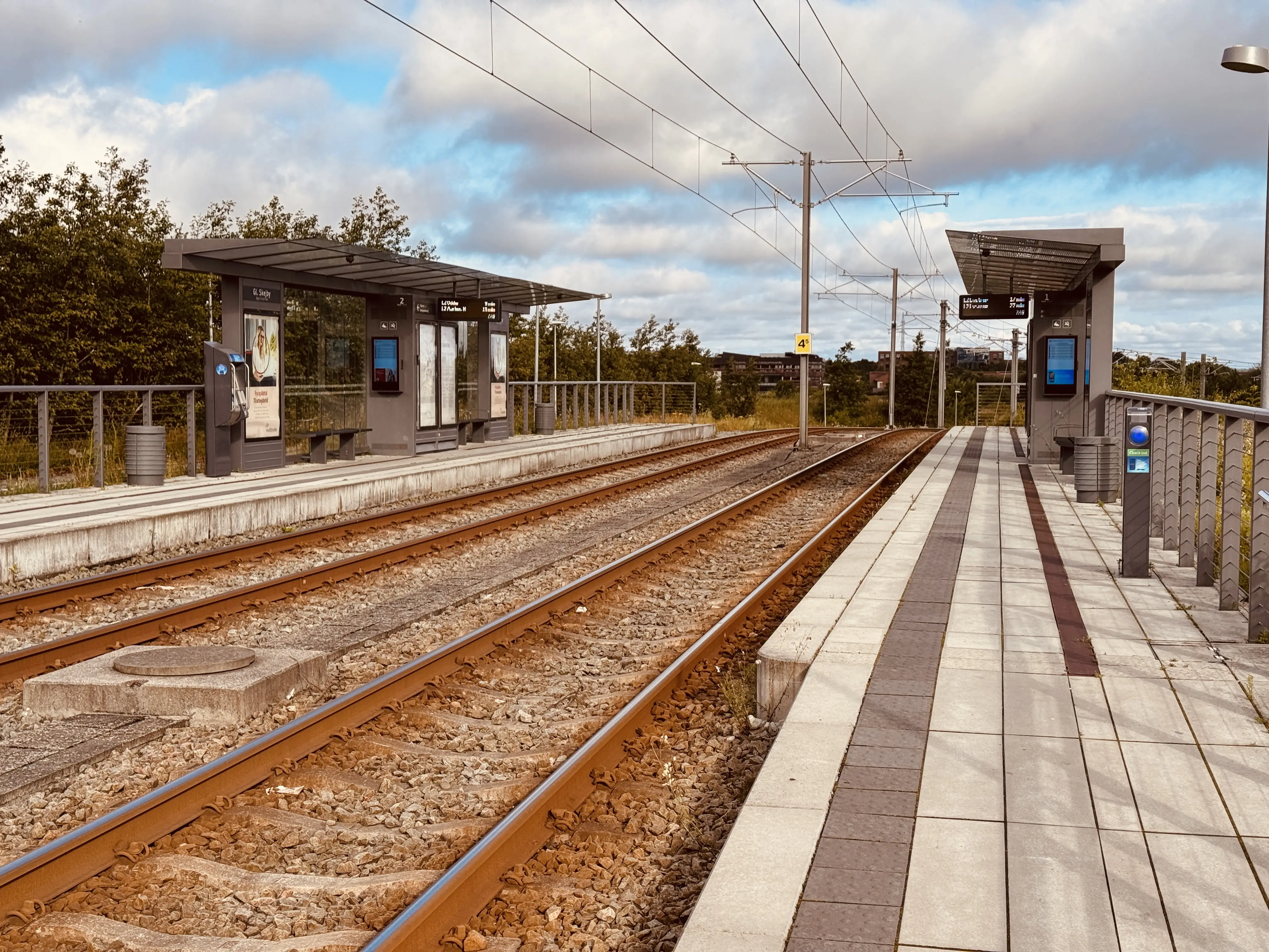 Billede af Gl. Skejby (Agro Food Park) Letbanestation. Billede af Gl. Skejby (Agro Food Park) Letbanestation.