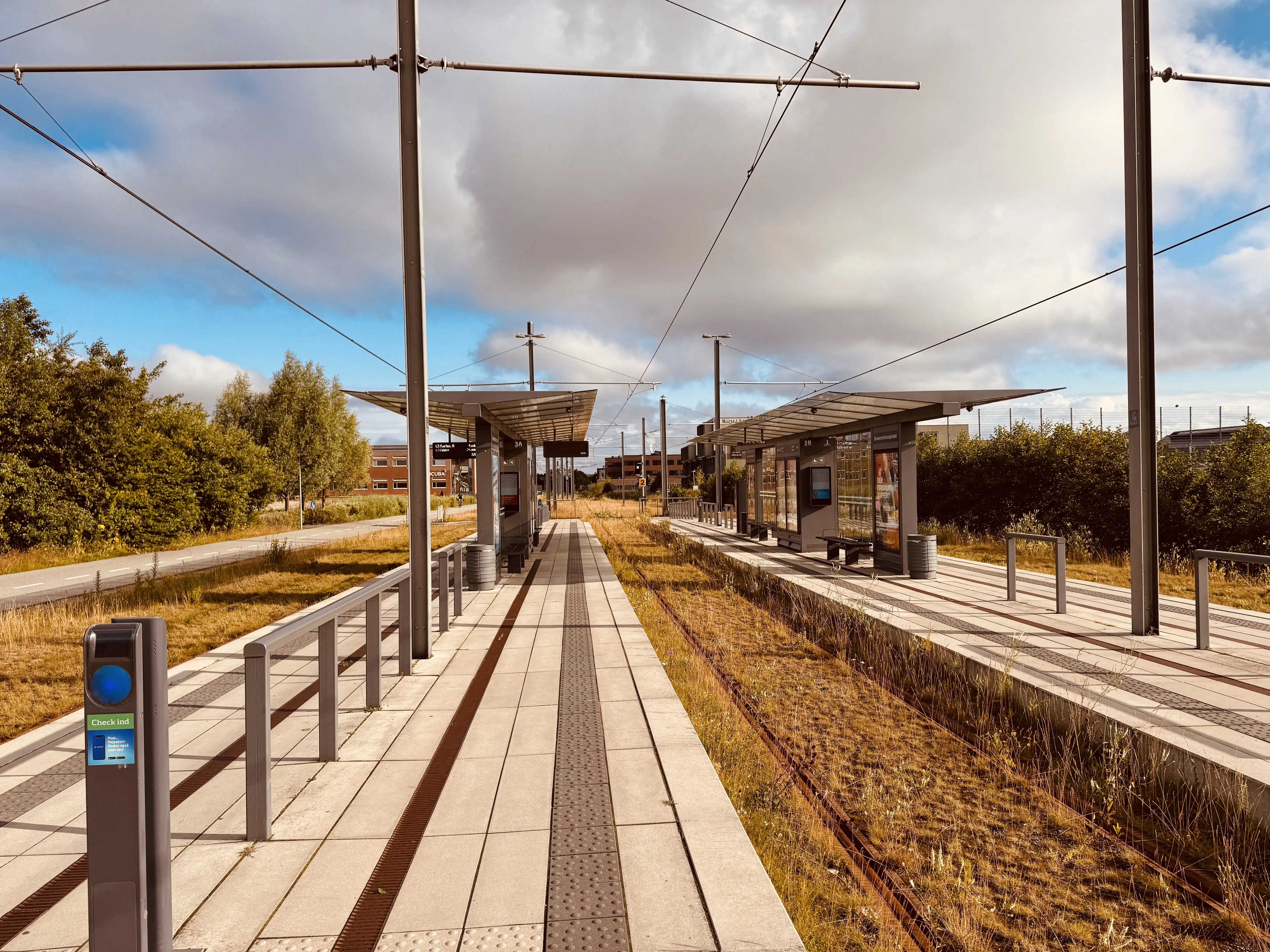 Billede af Aarhus Universitetshospital Letbanestation.