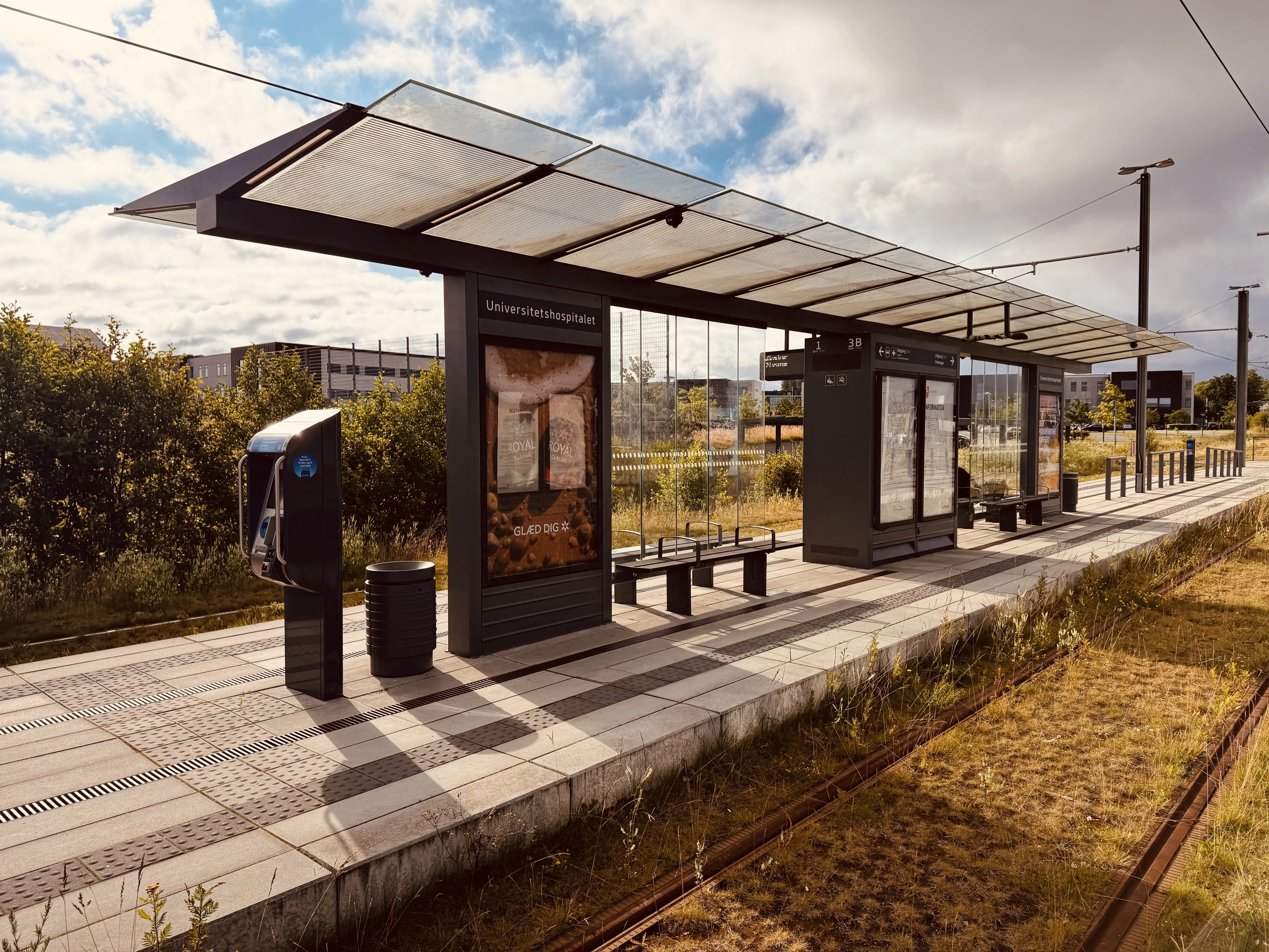 Billede af Aarhus Universitetshospital Letbanestation.