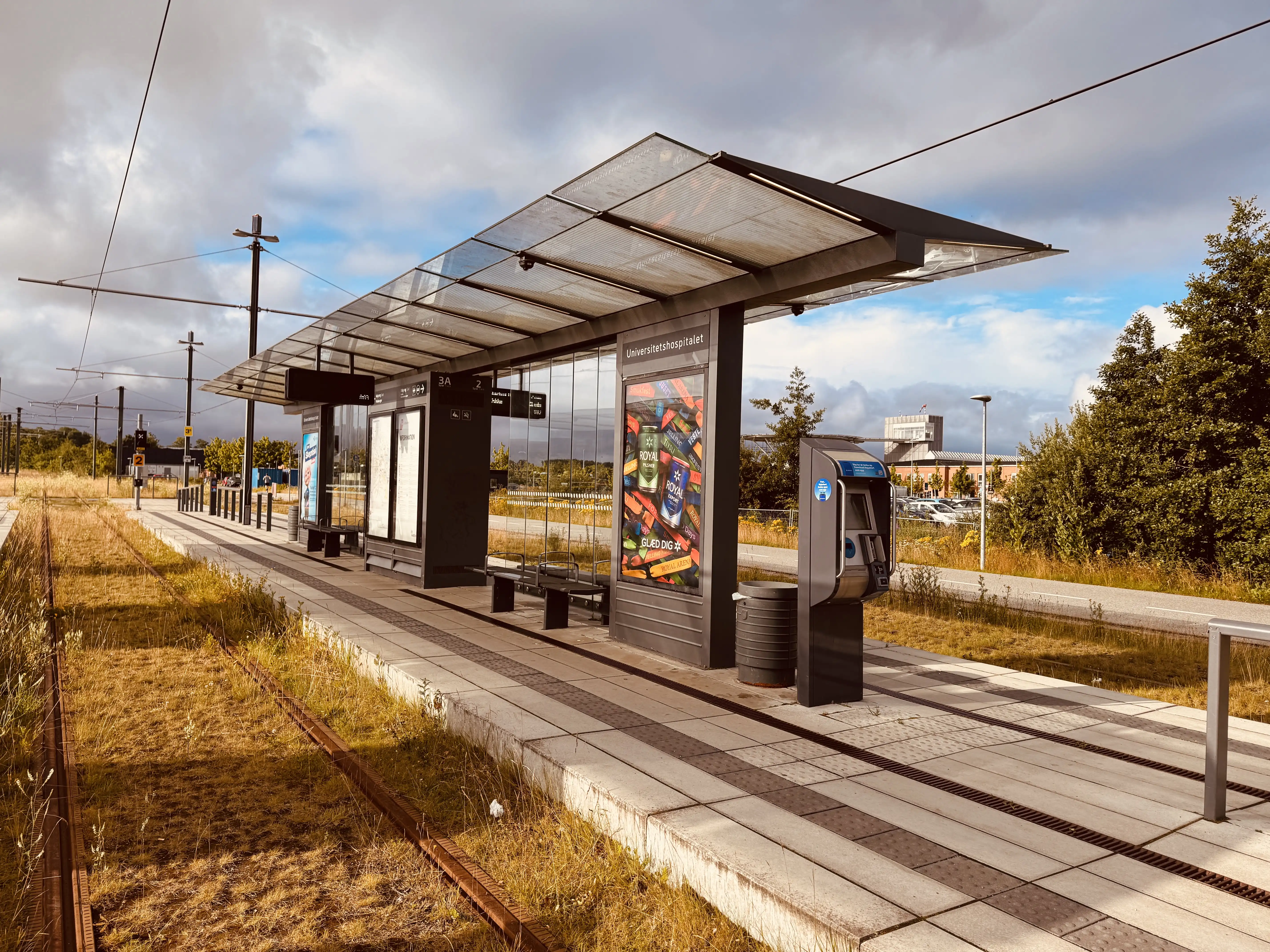 Billede af Aarhus Universitetshospital Letbanestation.