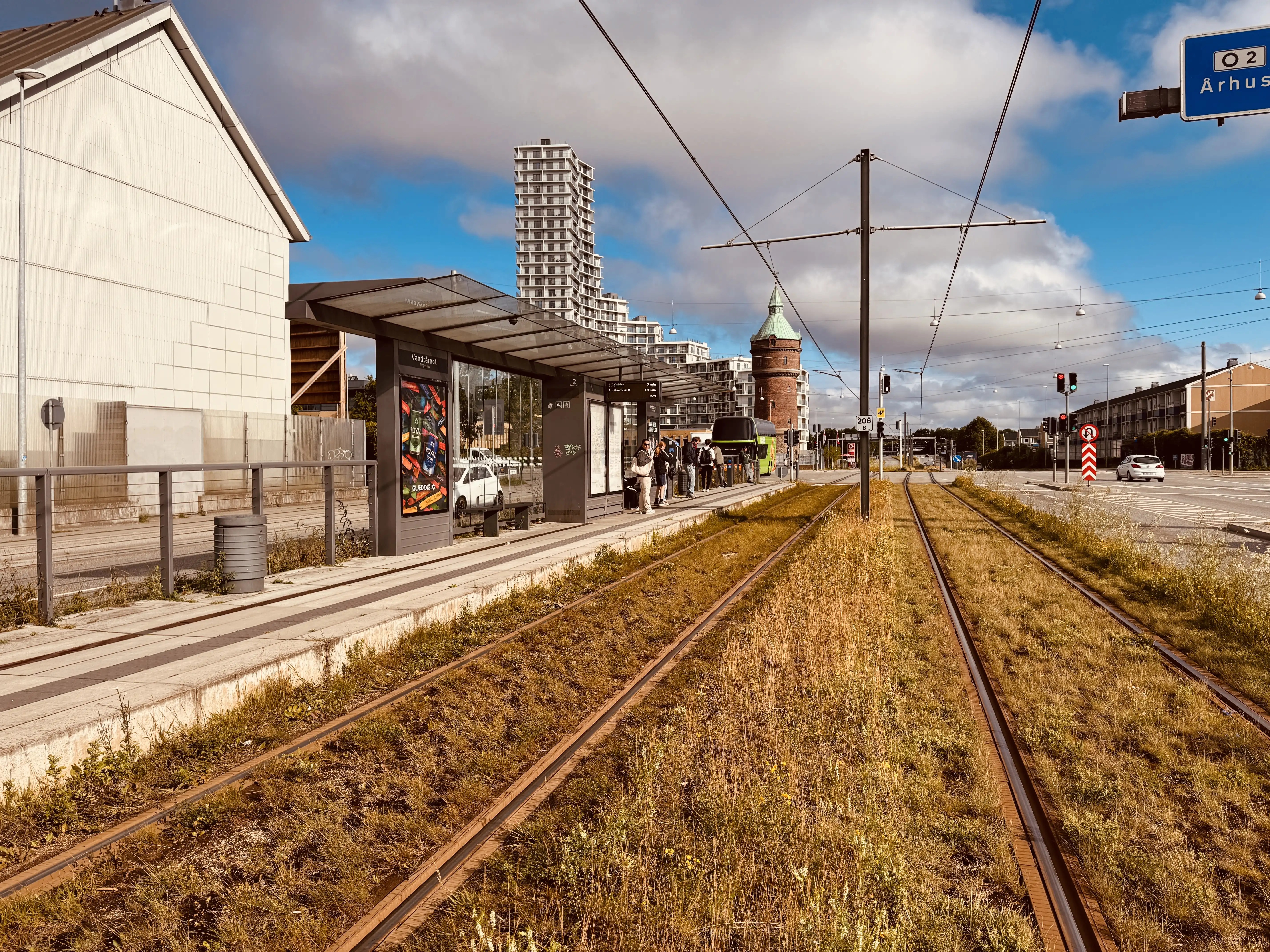Billede af Vandtårnet (Ringvejen) Letbanestation. Billede af Vandtårnet (Ringvejen) Letbanestation.