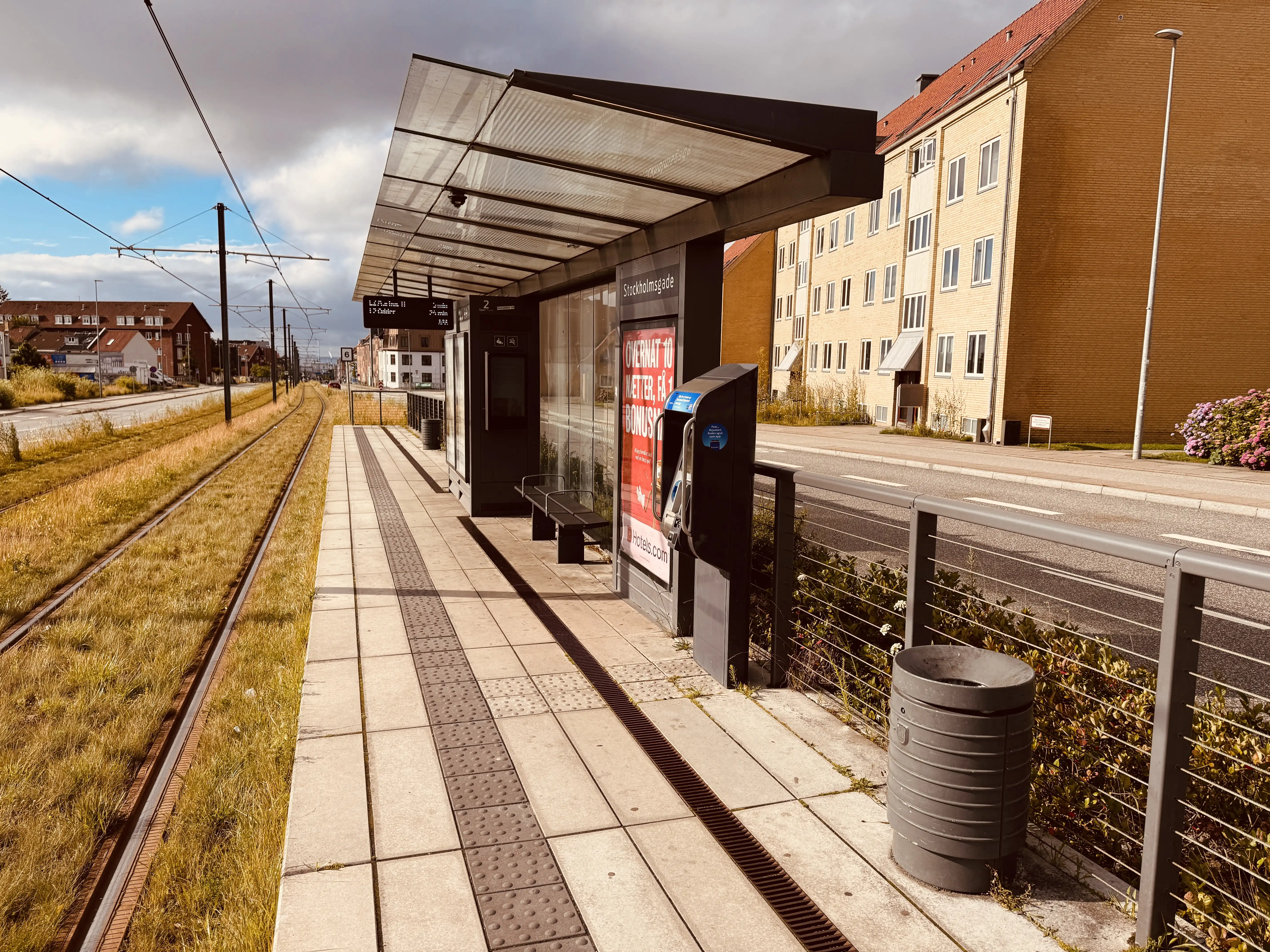 Billede af Stockholmsgade Letbanestation.