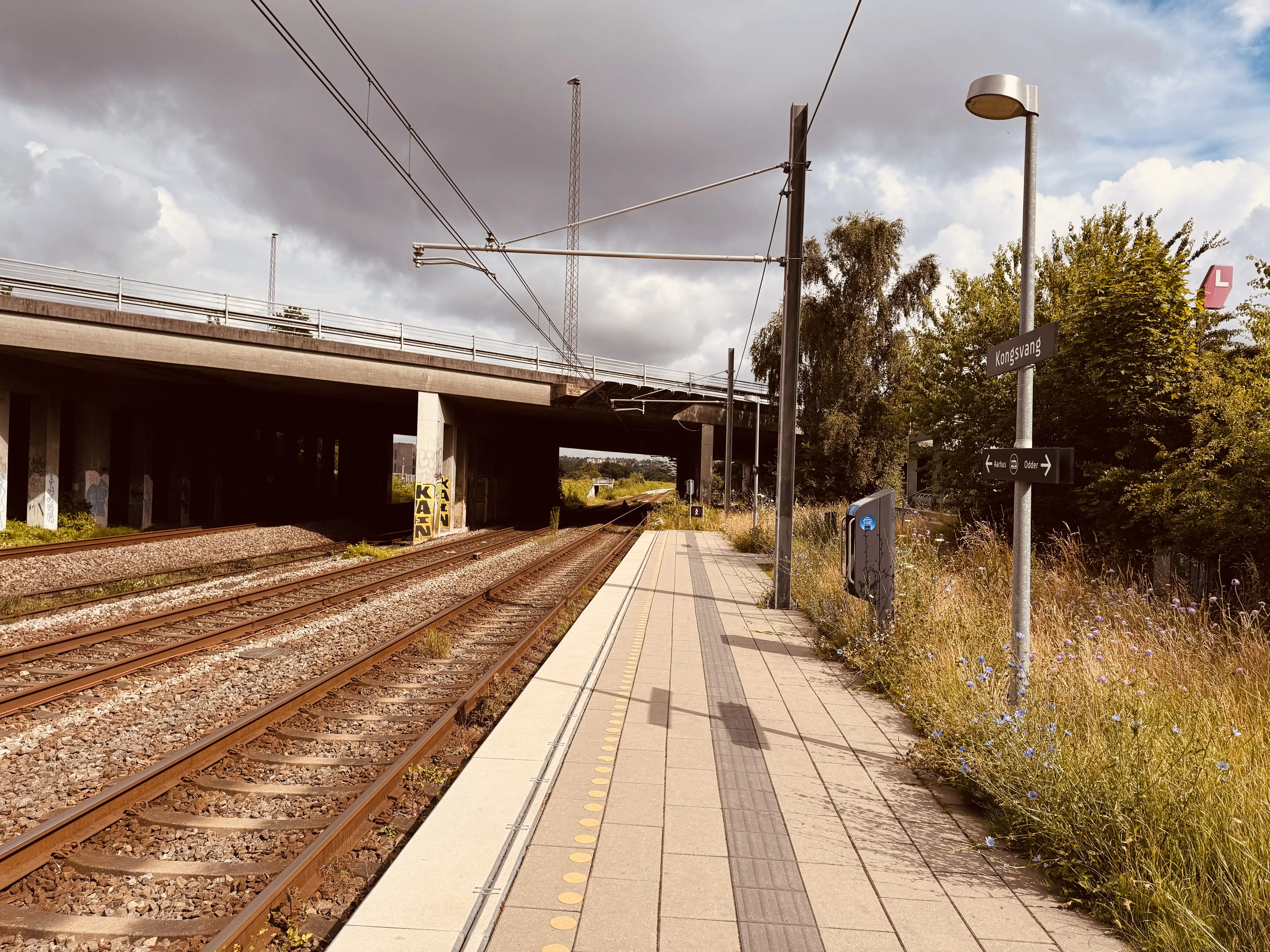 Billede af Kongsvang Letbanestation.
