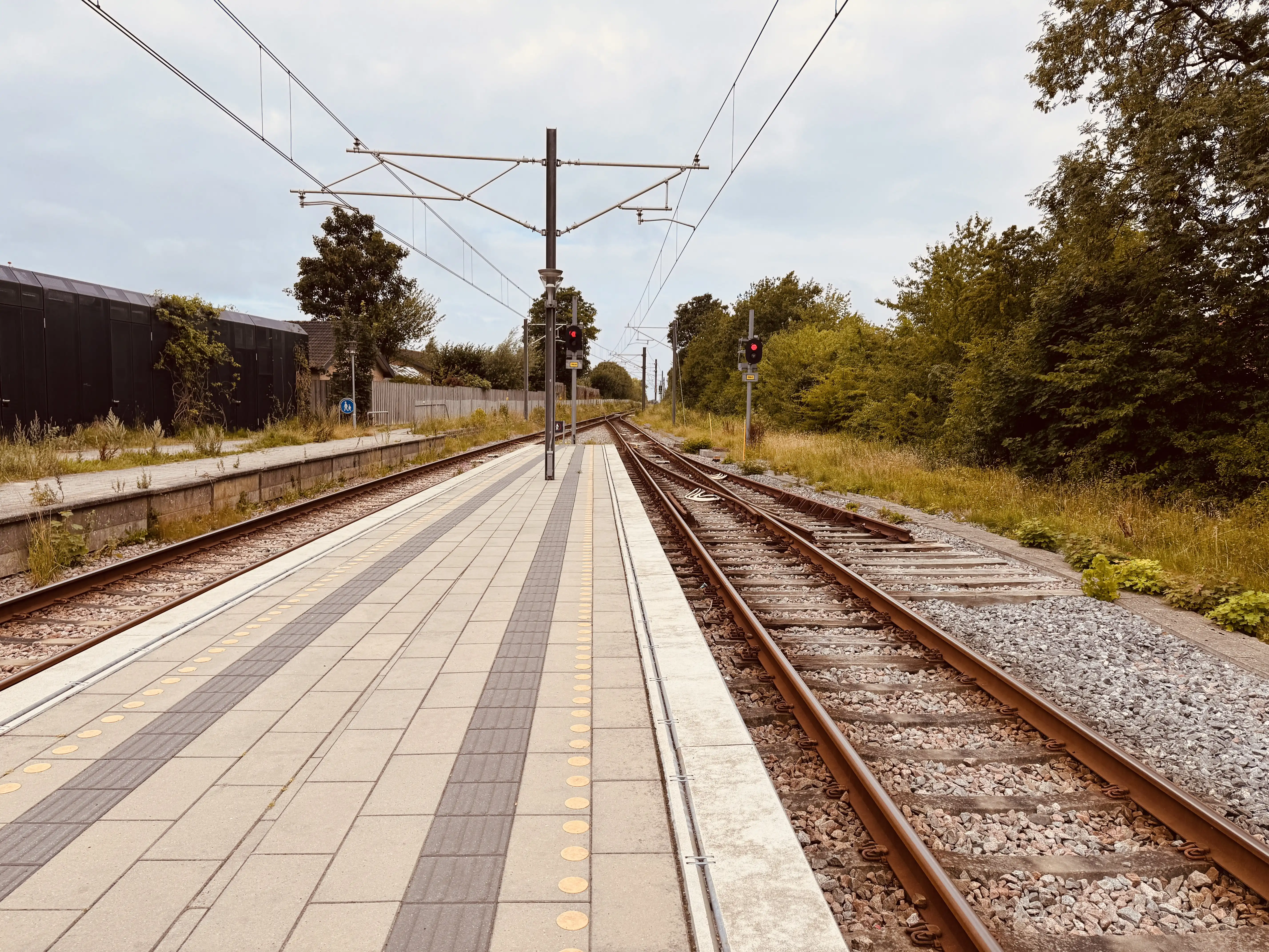 Billede af Tranbjerg Letbanestation.