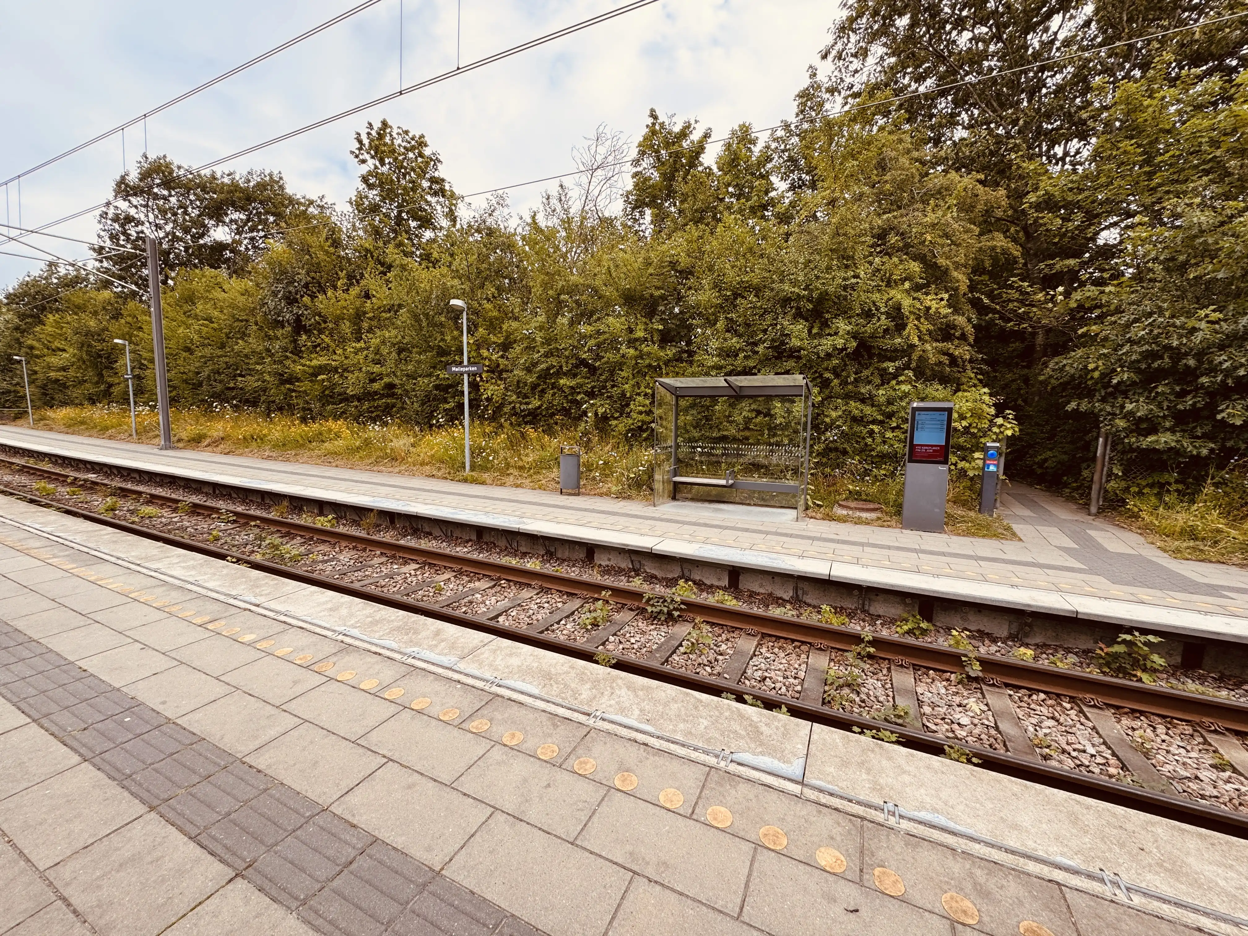 Billede af Mølleparken Letbanestation.