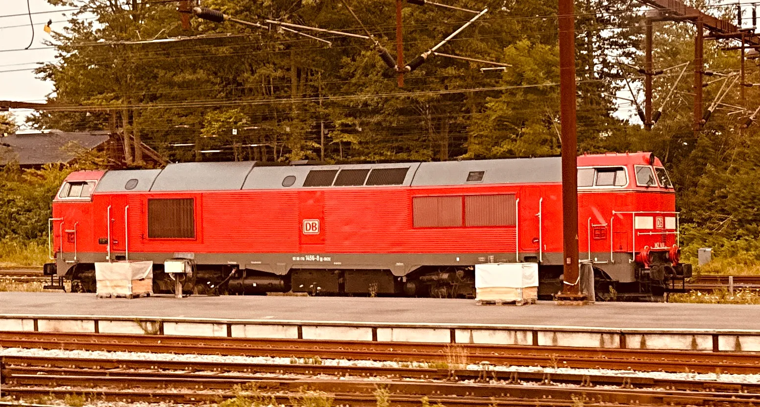 Billede af DBCSC MZ 1456, tidligere DSB MZ 1456 fotograferet ud for Fredericia Station.