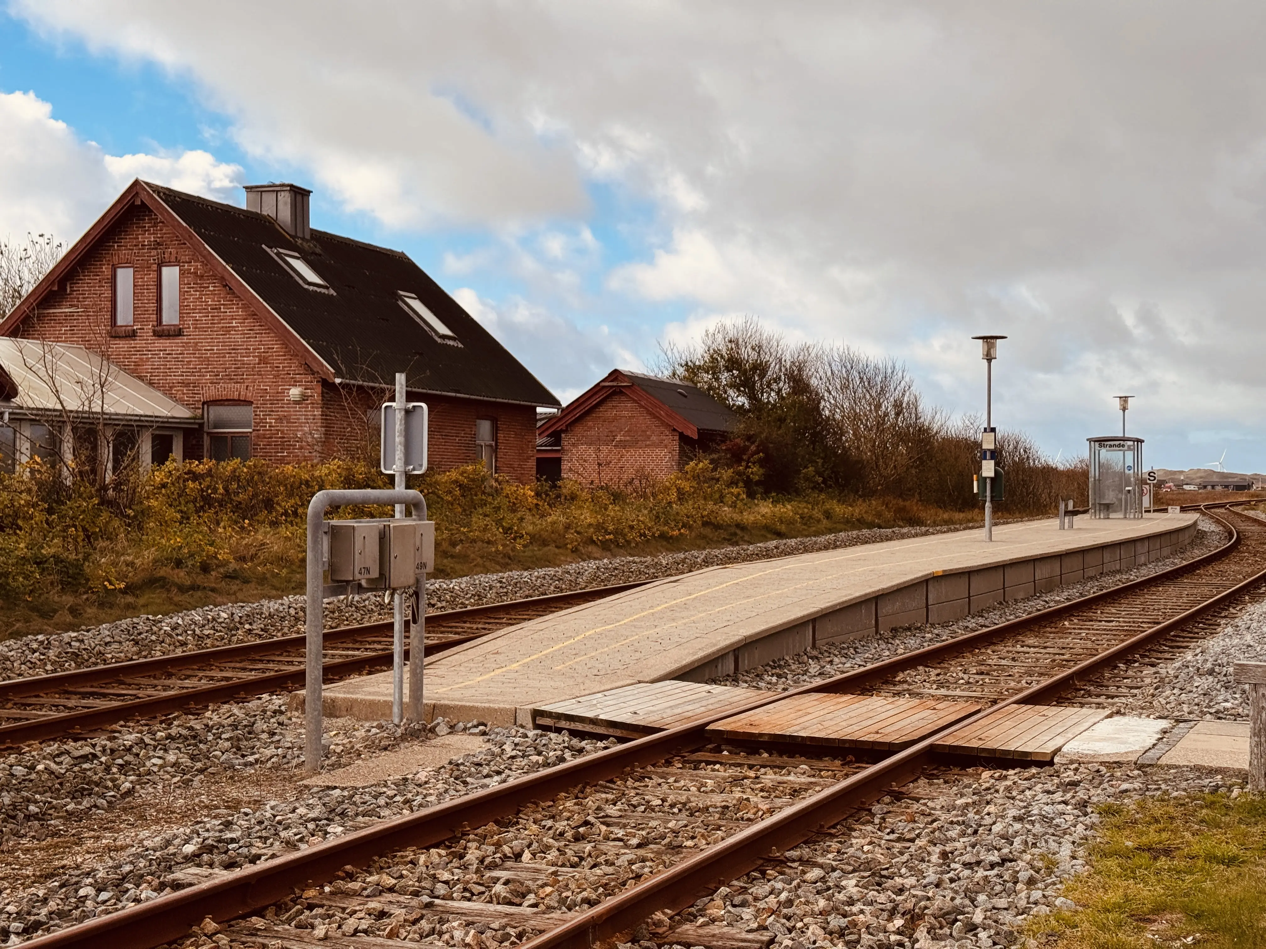 Billede af Strande Station.