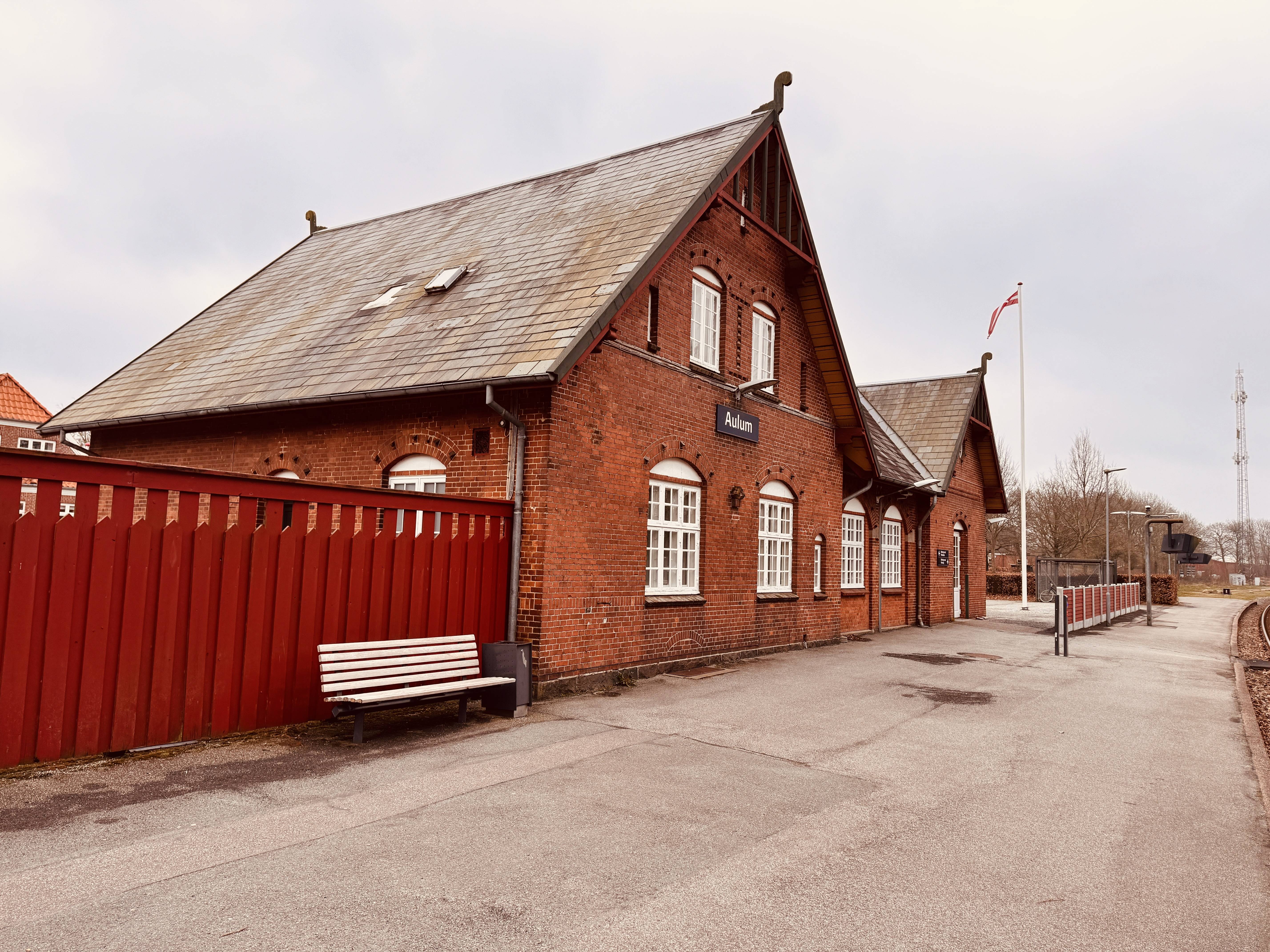 Billede af Aulum Station.