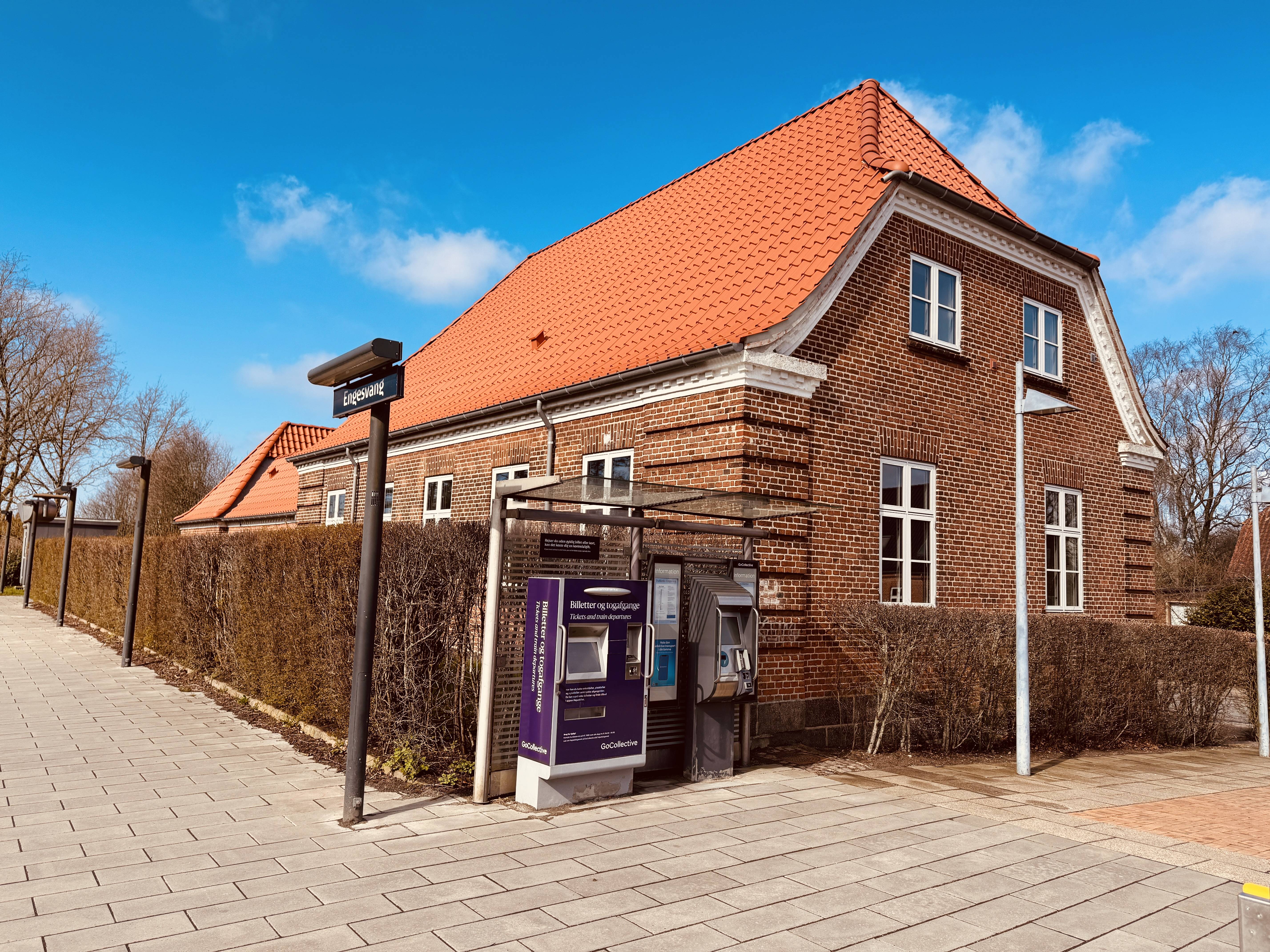 Billede af Engesvang Station.