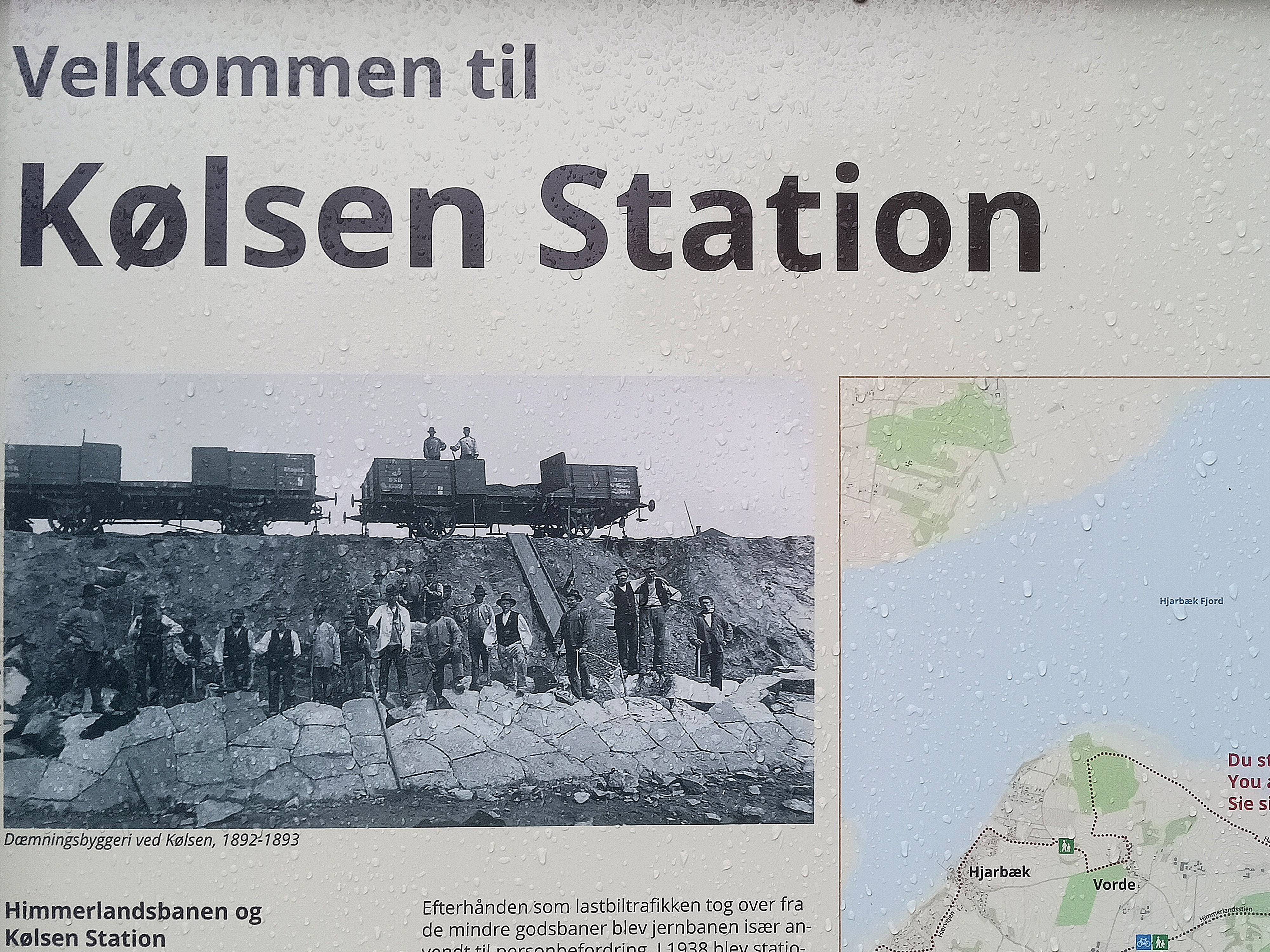 Billede fra det nedlagte Kølsen Billetsalgssted.
