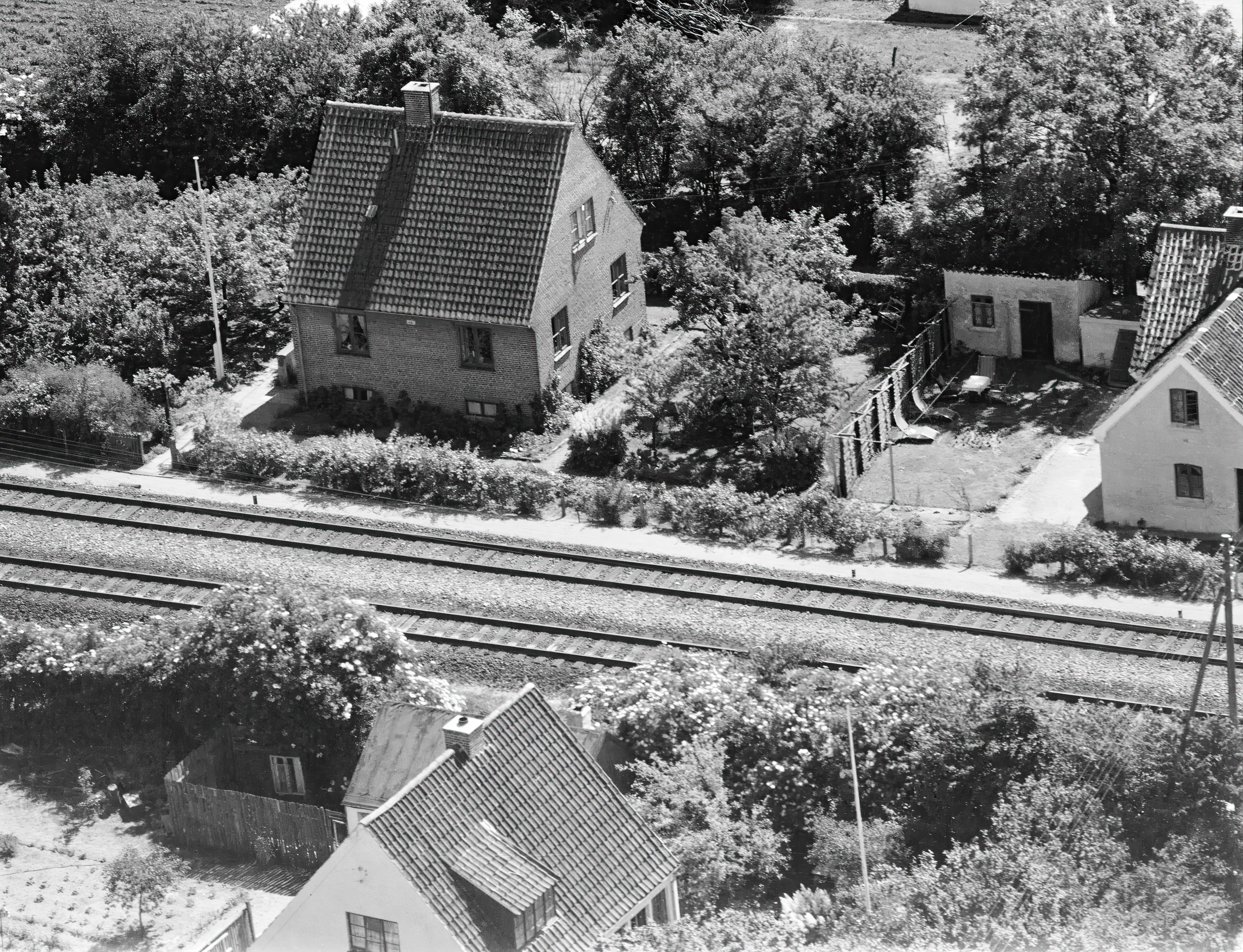 Billede af Skalborgs første station.