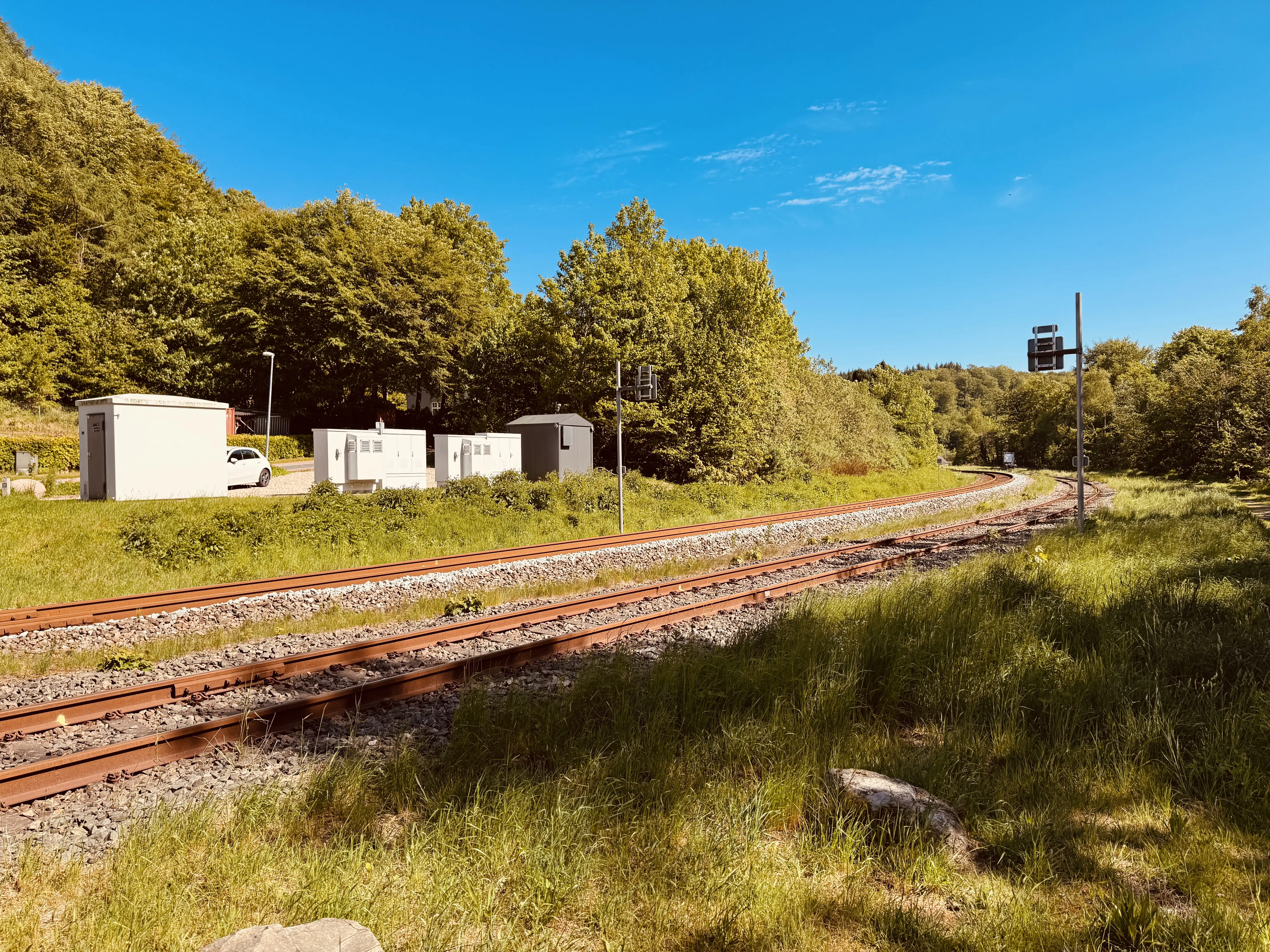 Billede af Grejsdal Privatbanestation - Privatbanestation er nedrevet, men Grejsdal Privatbanestation har ligget her.