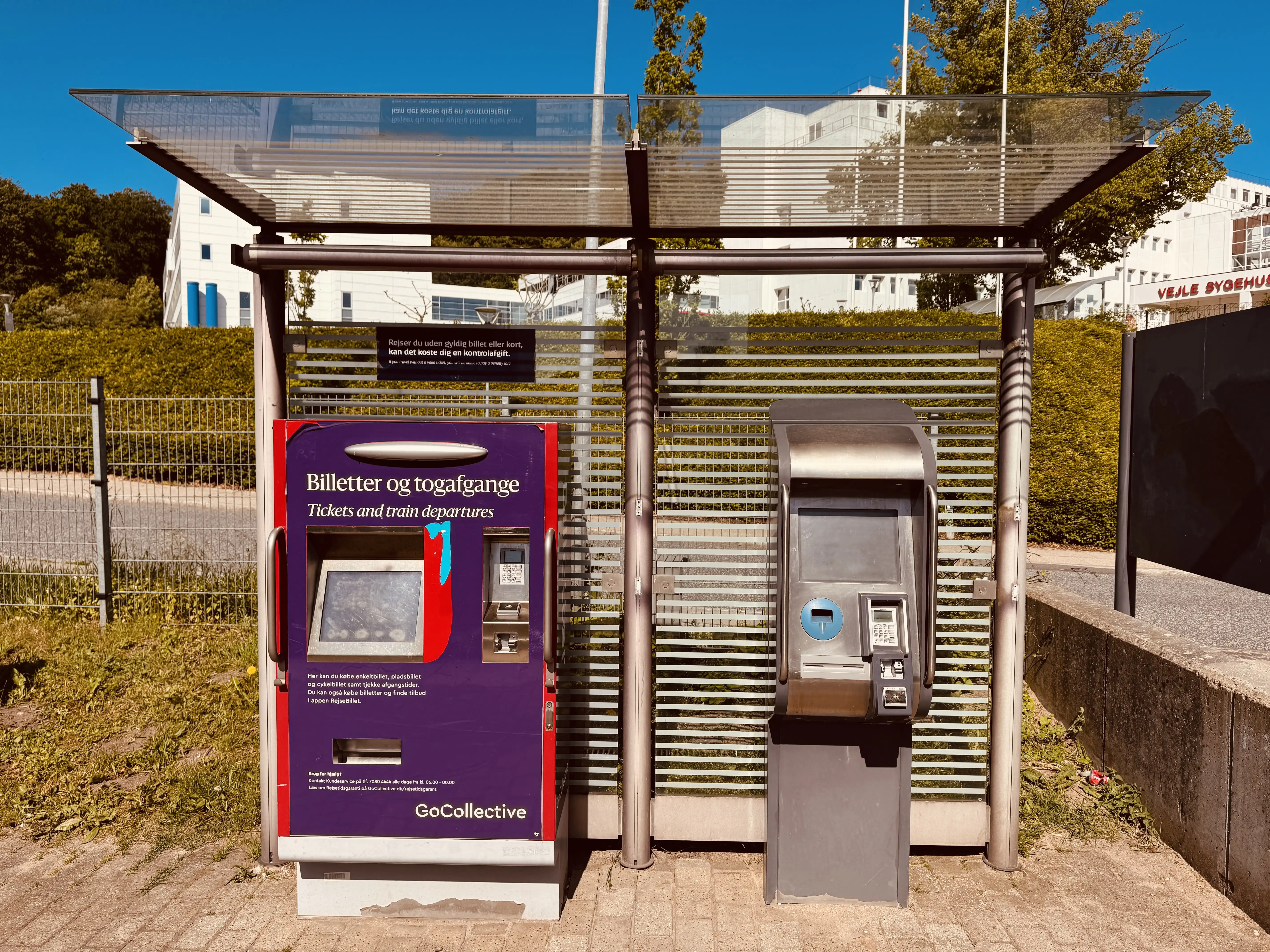 Billede af Vejle Sygehus Station.